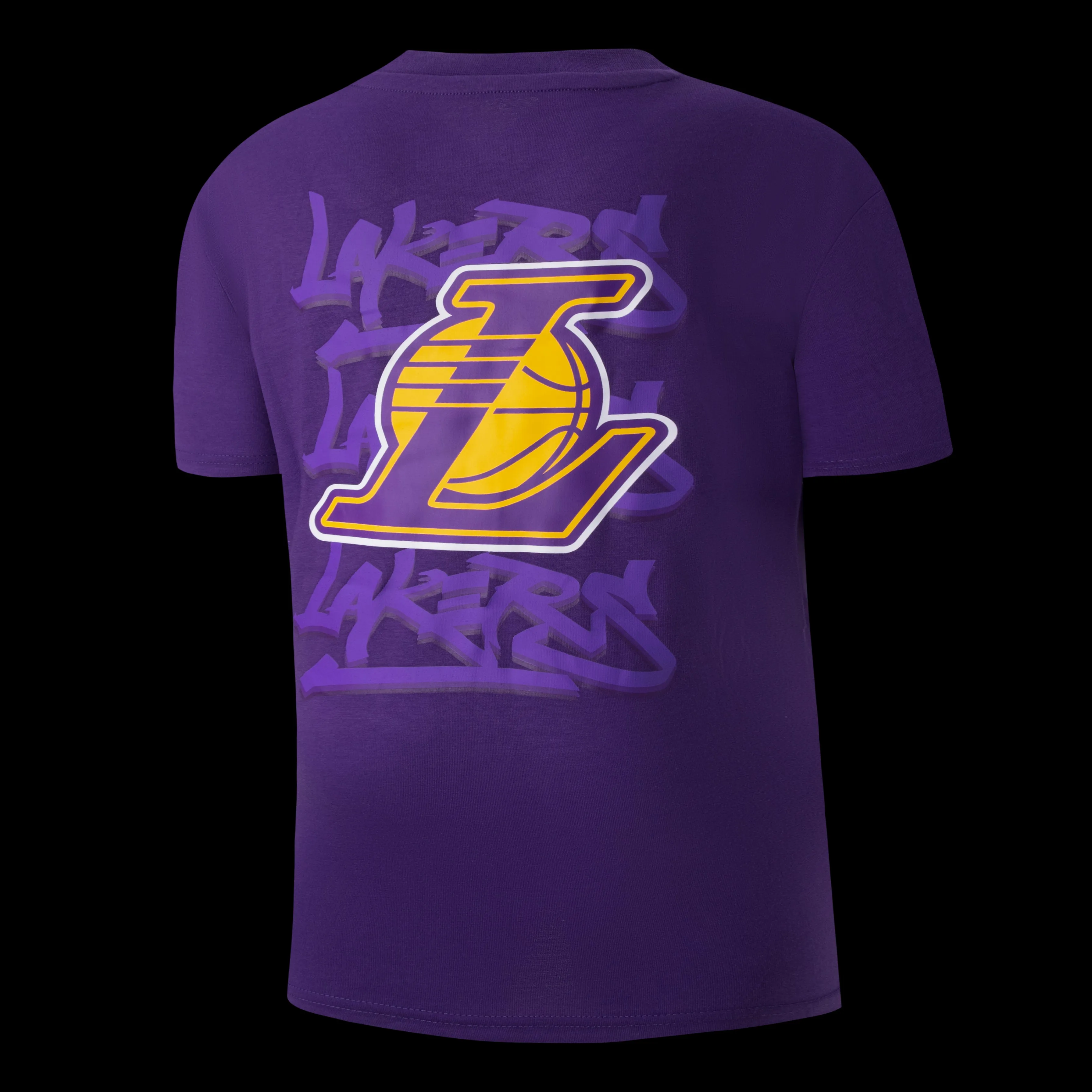 NBA Back Big Print Regular Fit T-Shirt - PURPLE LAKERS