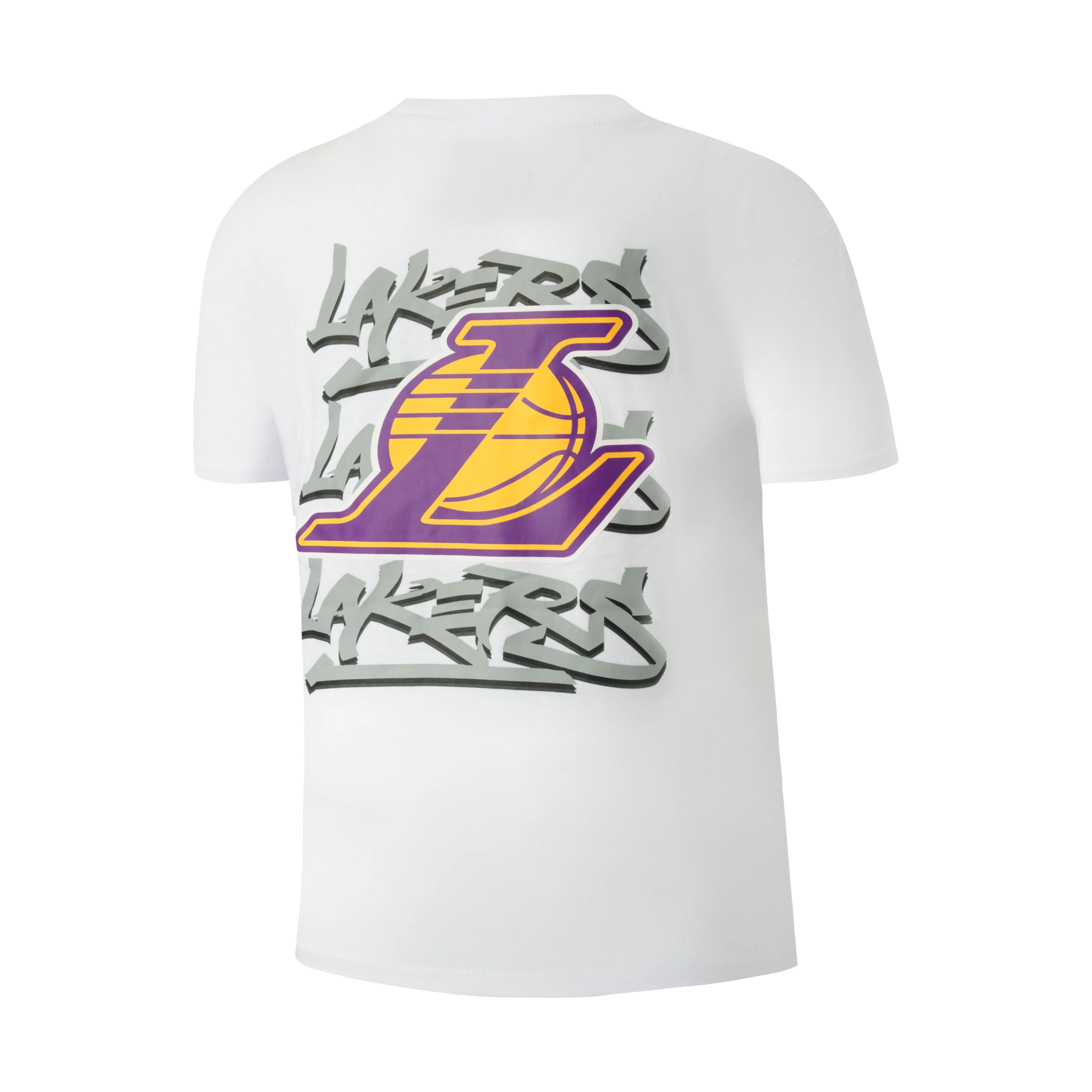 NBA Back Big Print Regular Fit T-Shirt - WHITE LAKERS