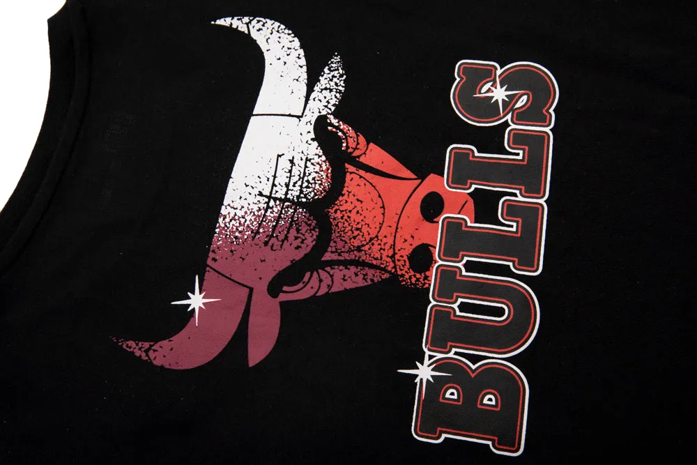 NBA Back Gradient Print Regular Fit T-Shirt - Chicago Bulls
