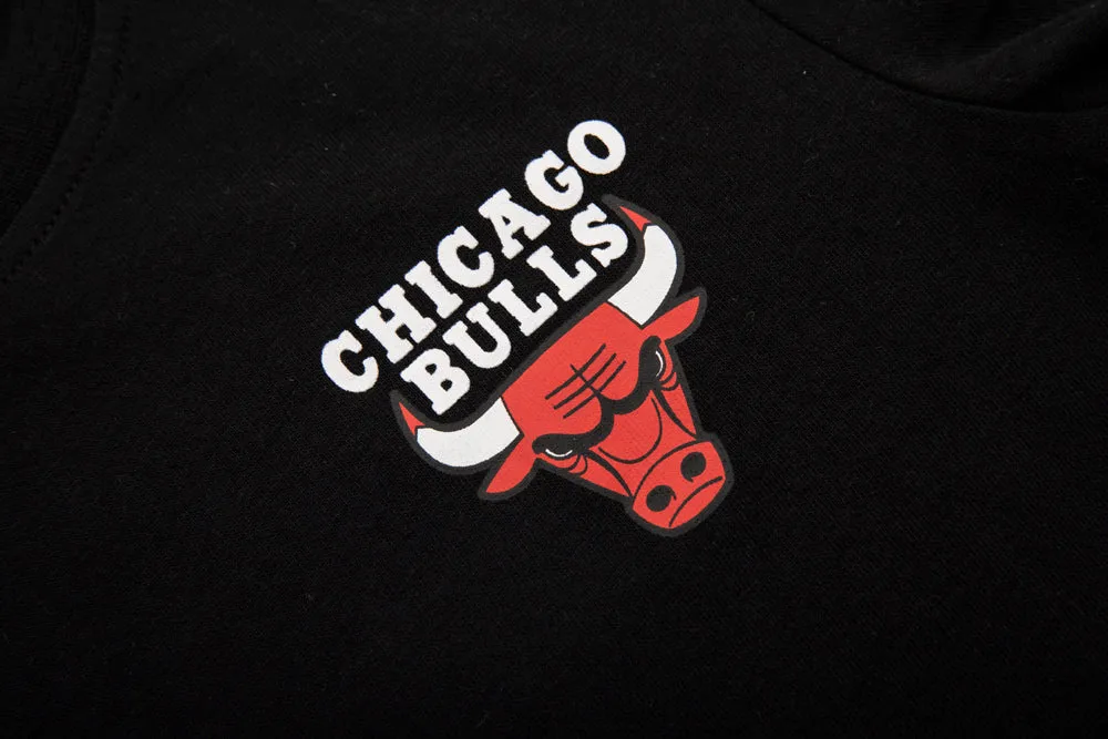 NBA Back Gradient Print Regular Fit T-Shirt - Chicago Bulls