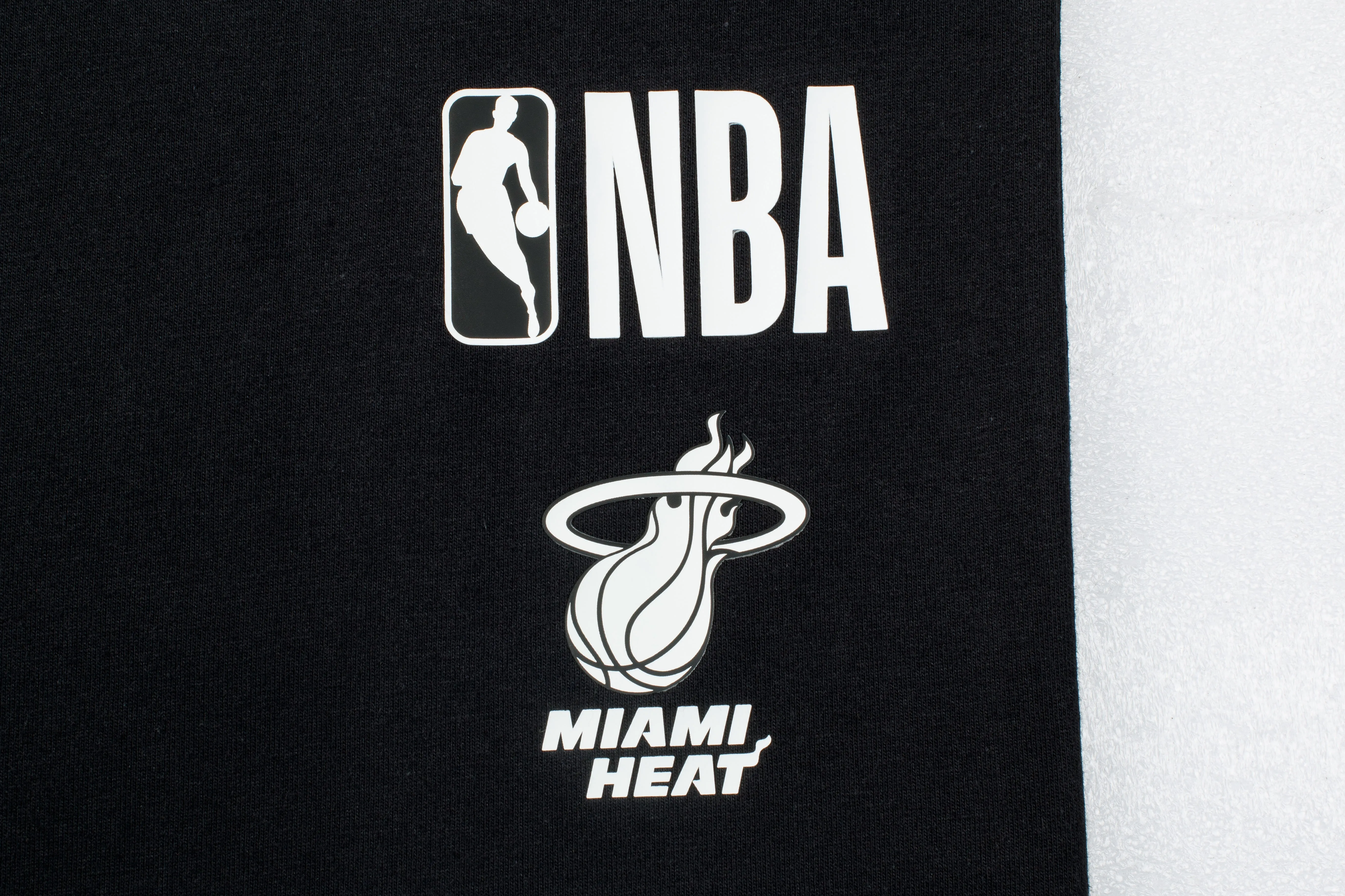 NBA Front 3D Embroidery And Back HD Print Regular Fit T-Shirt - HEAT