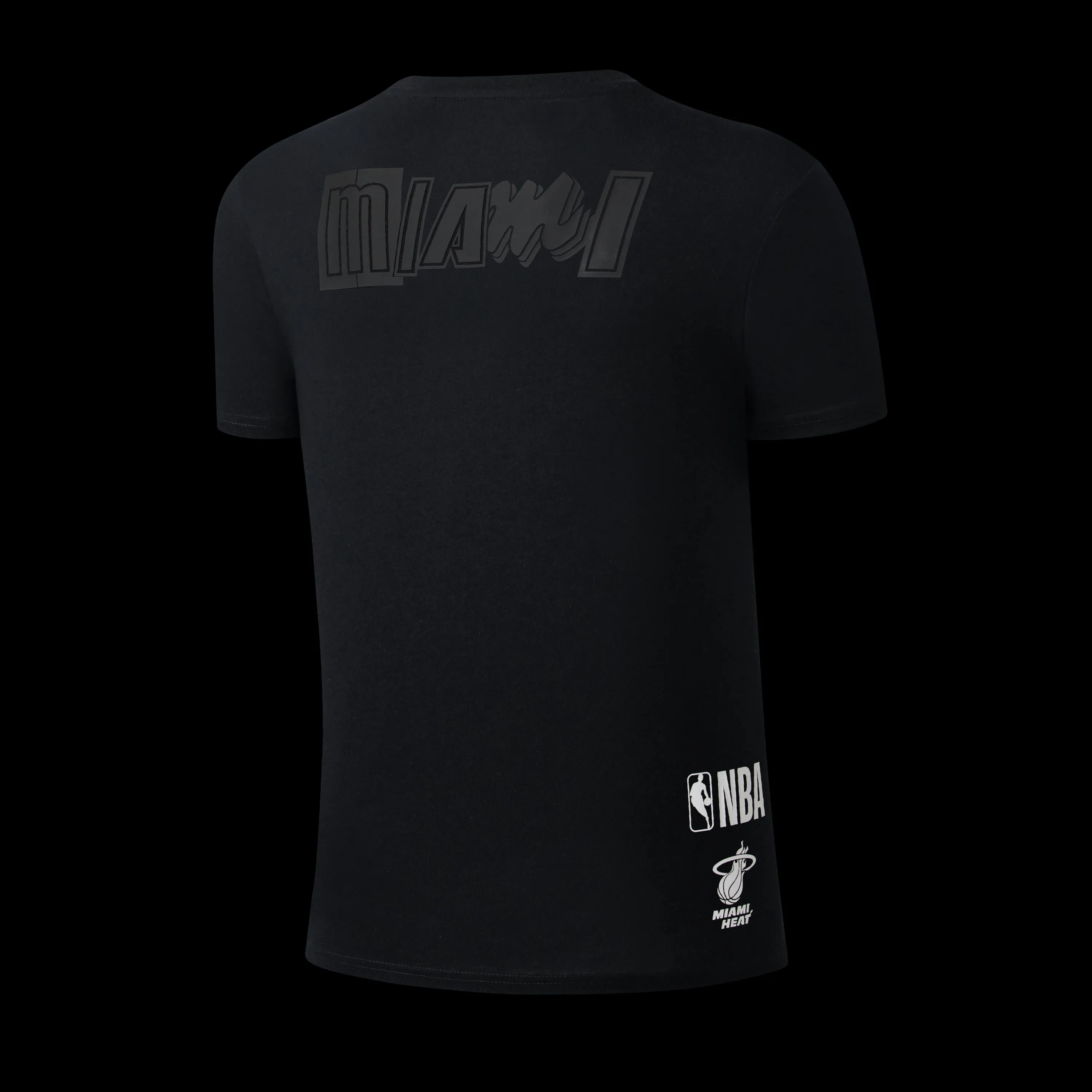 NBA Front 3D Embroidery And Back HD Print Regular Fit T-Shirt - HEAT