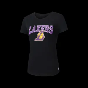 NBA Team Logo Print Regular Fit T-shirt - BLACK1. LAKERS