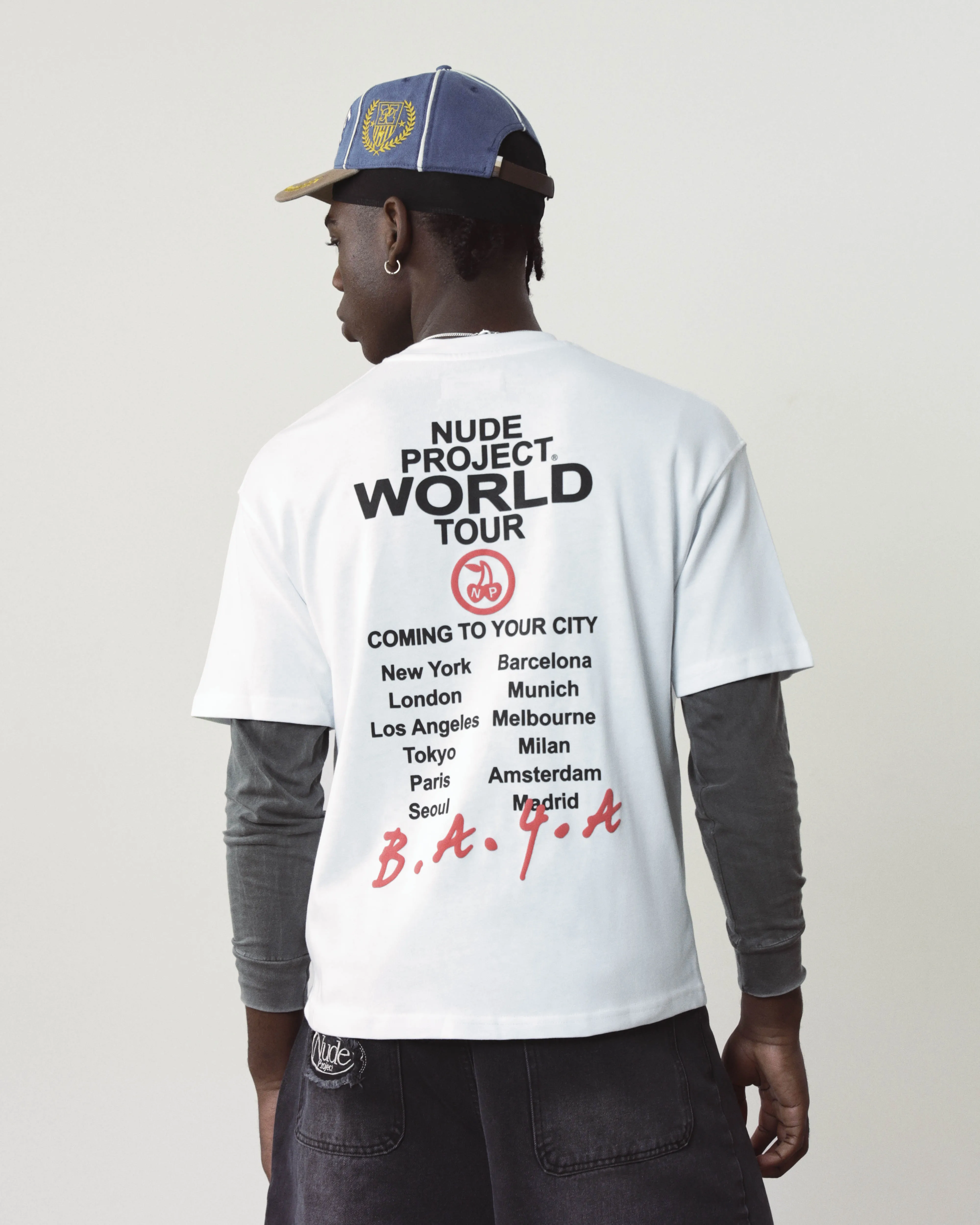 Nude Tour Tee White