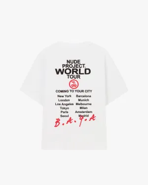 Nude Tour Tee White
