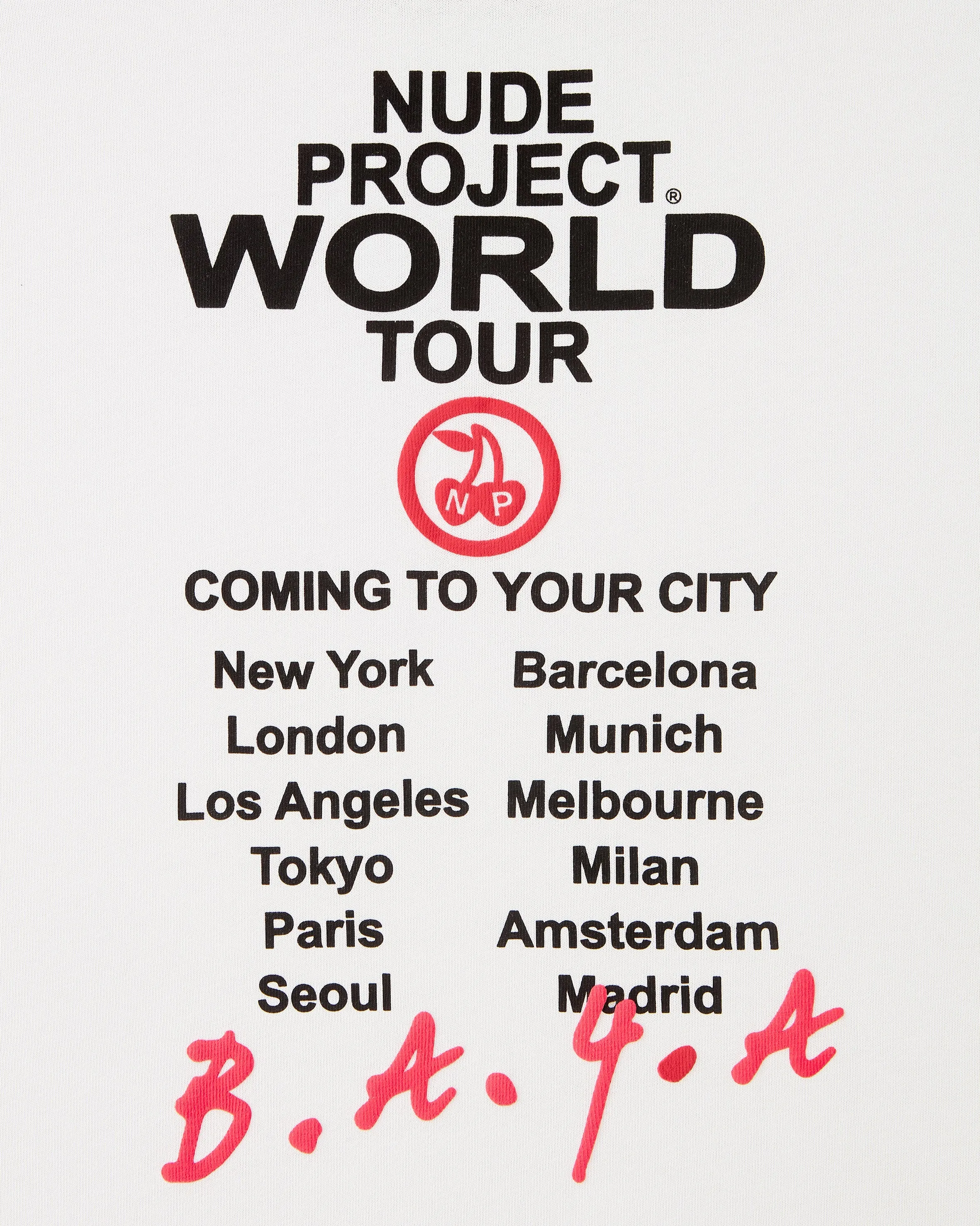 Nude Tour Tee White