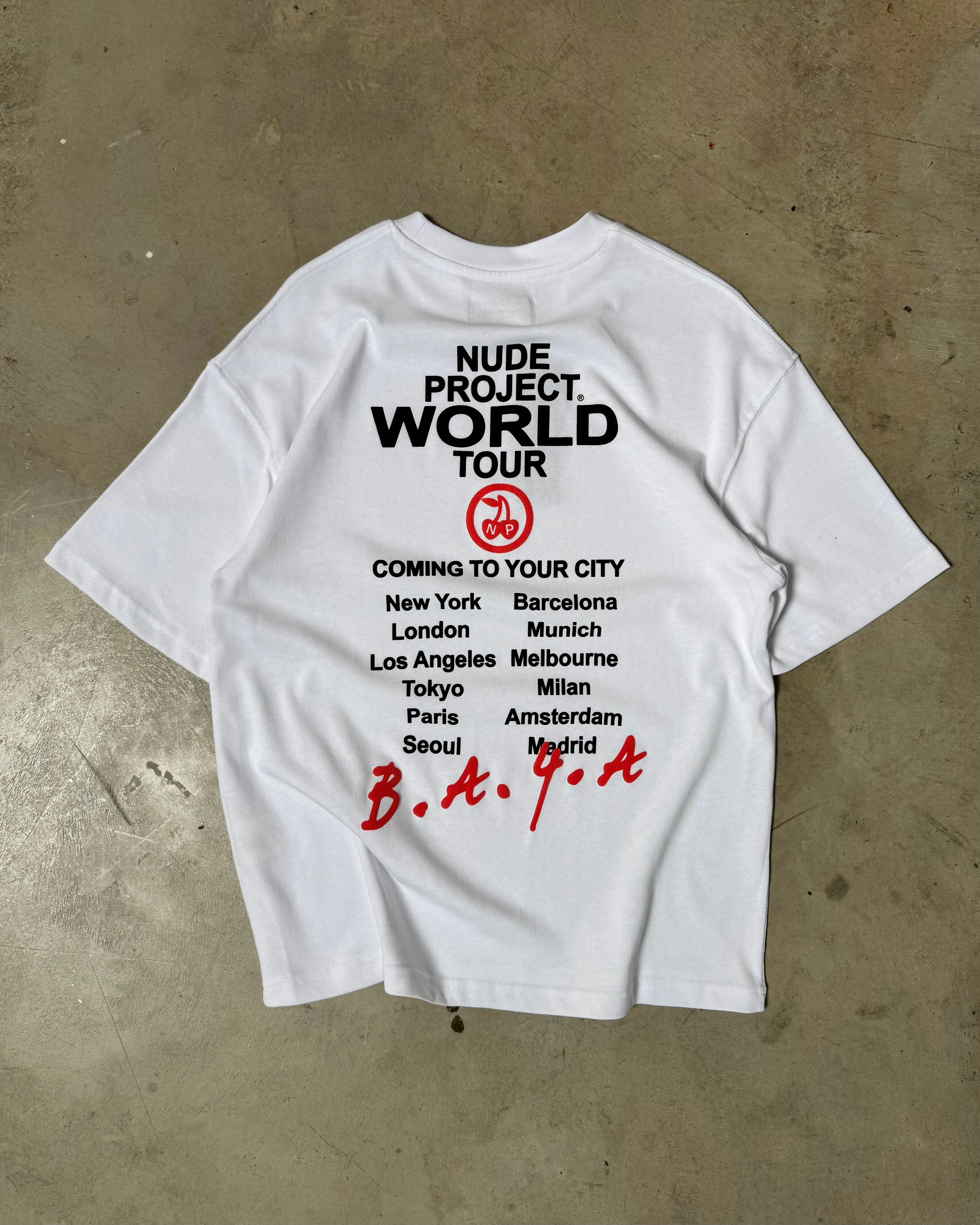 Nude Tour Tee White