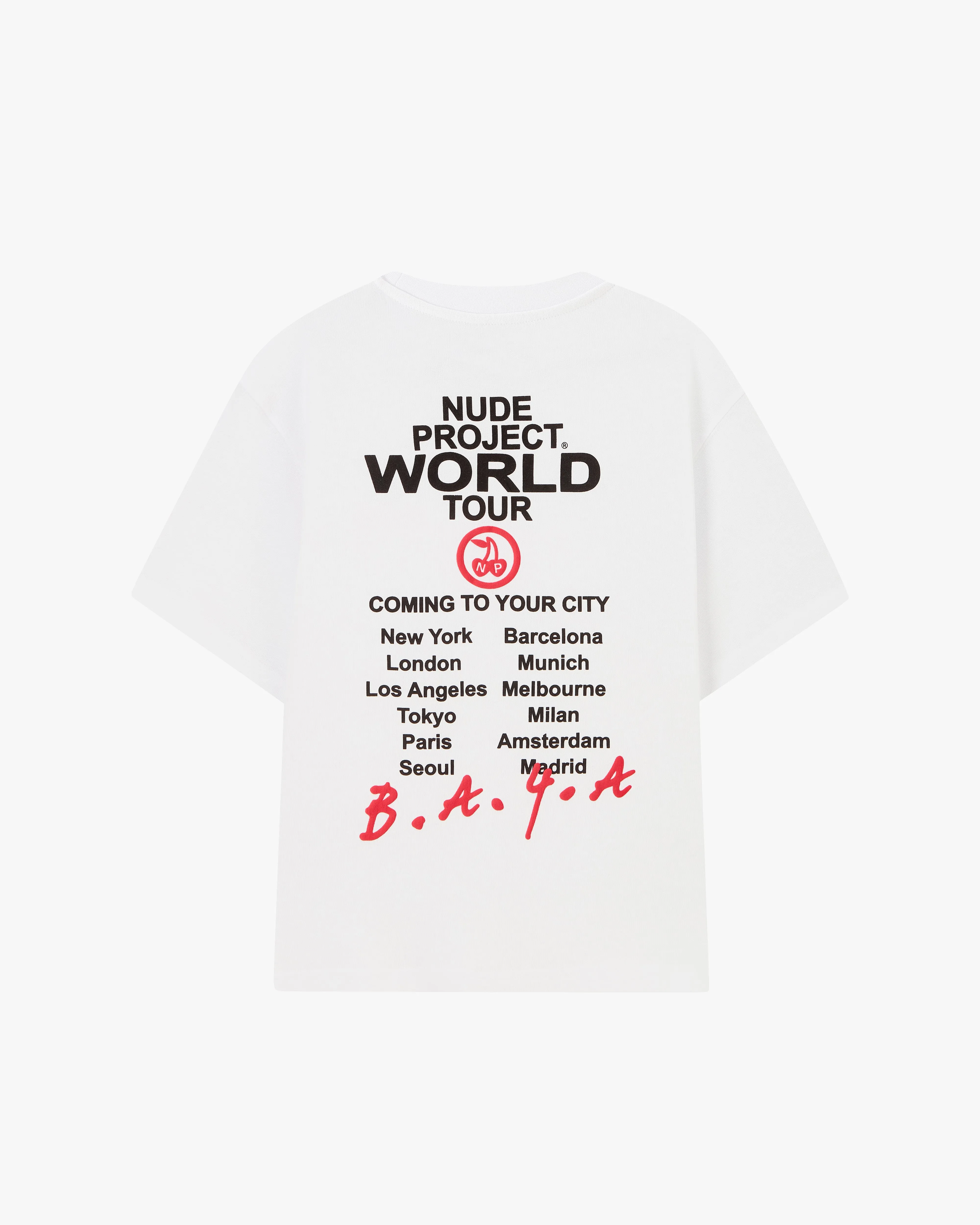Nude Tour Tee White