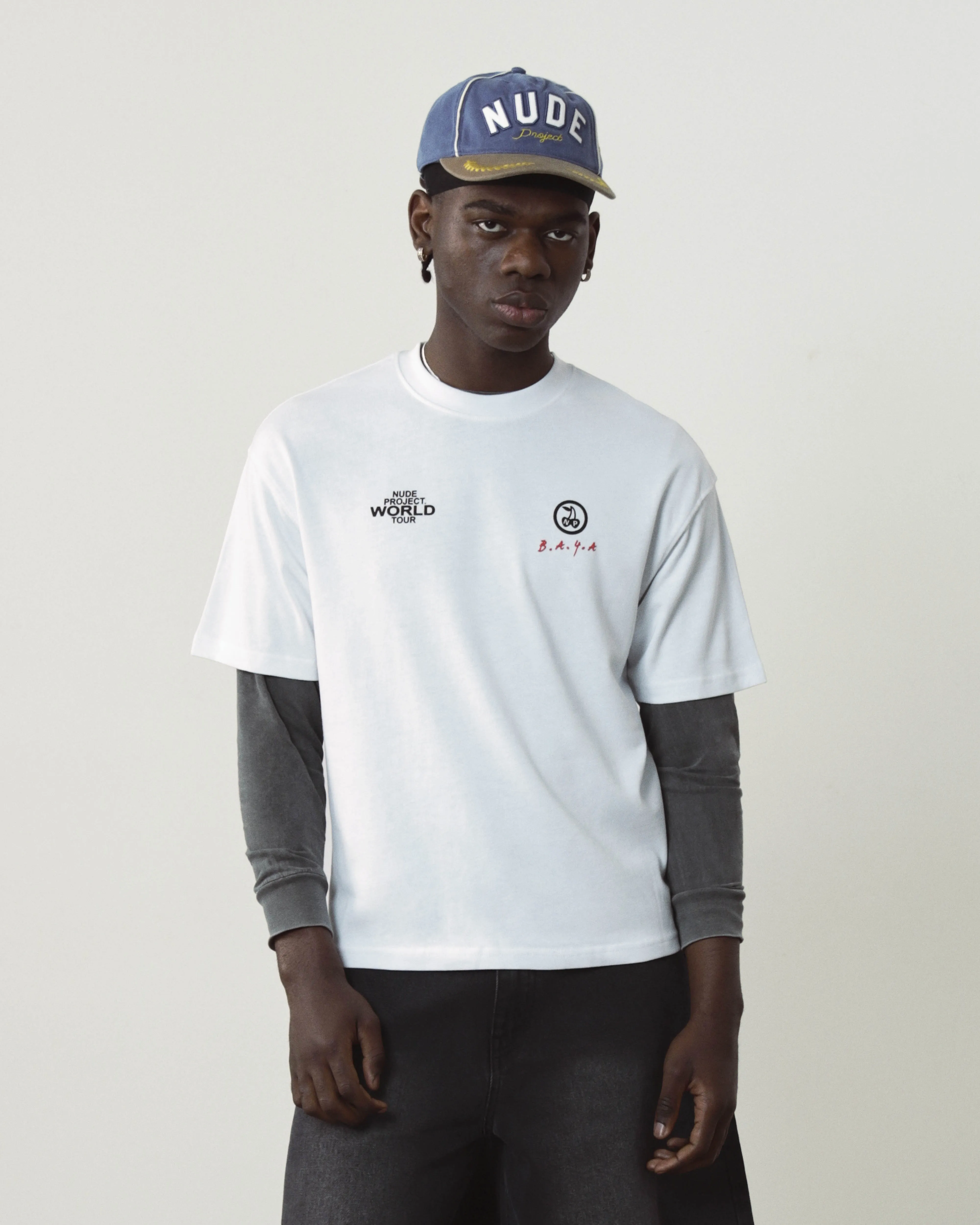 Nude Tour Tee White