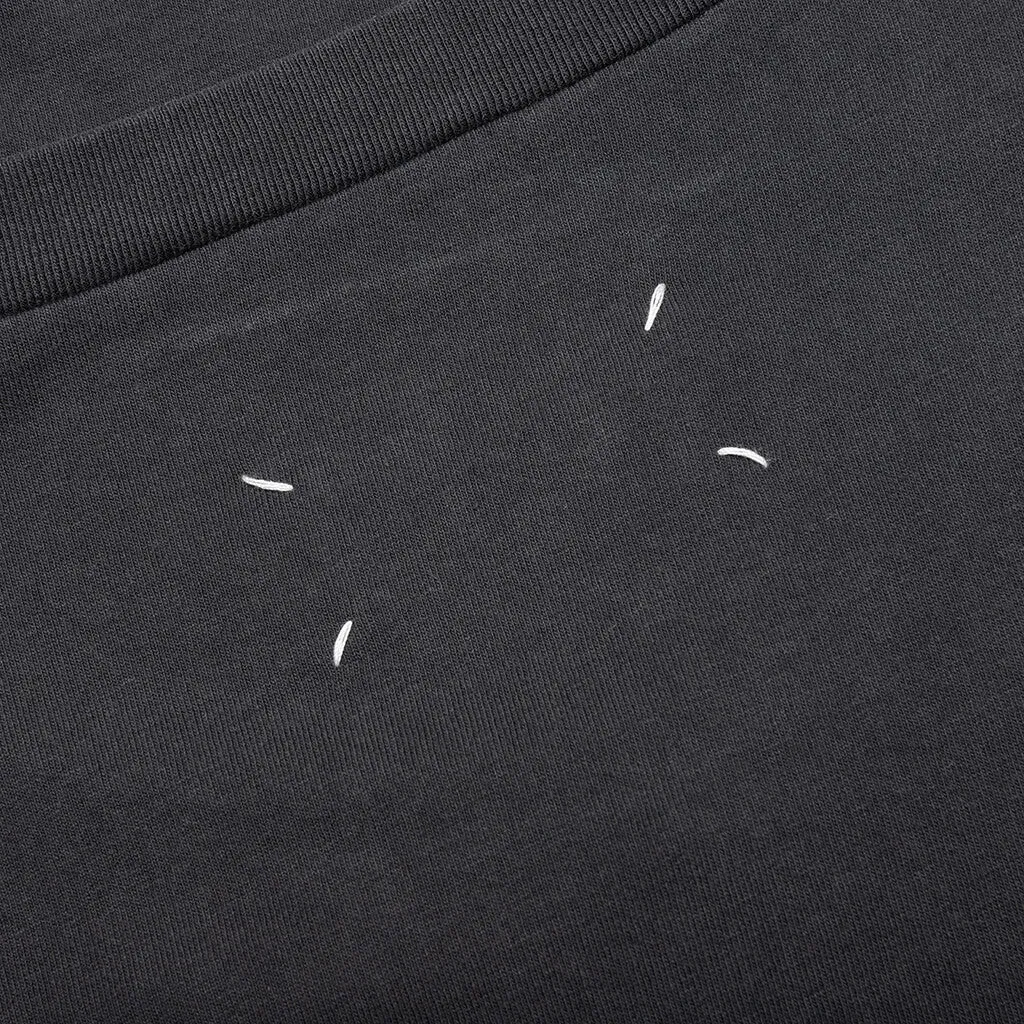 Number Logo Cotton T-Shirt - Washed Black