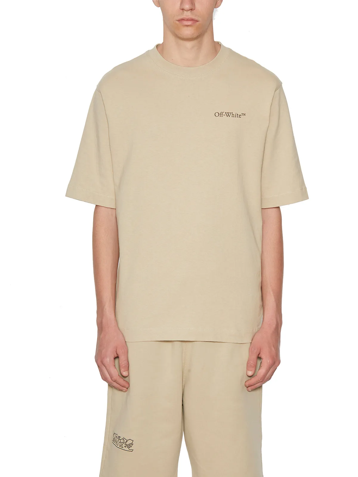 Off-White Logo Printed Crewneck T-Shirt