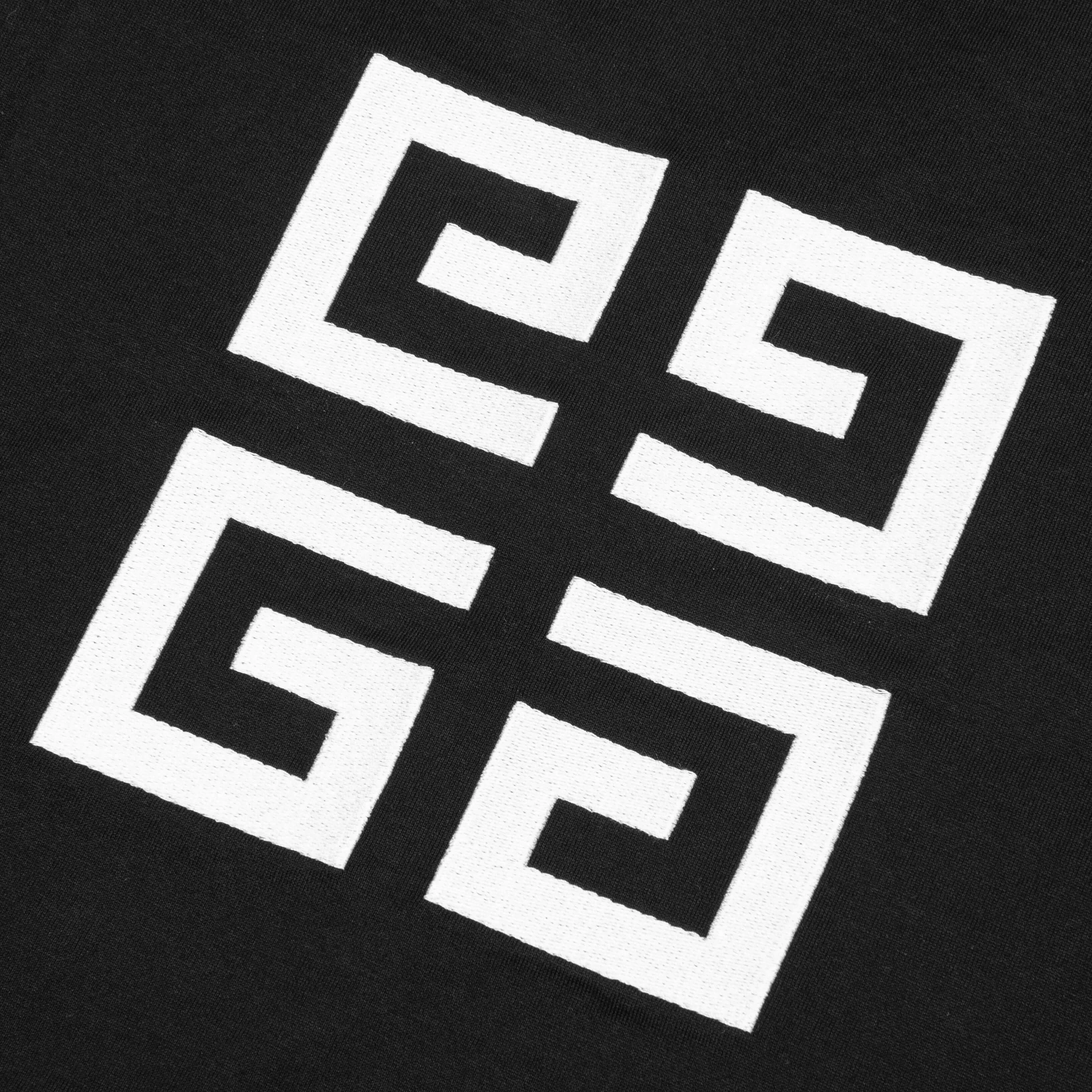 Oversized Fit Reverse Logo T-shirt - Black