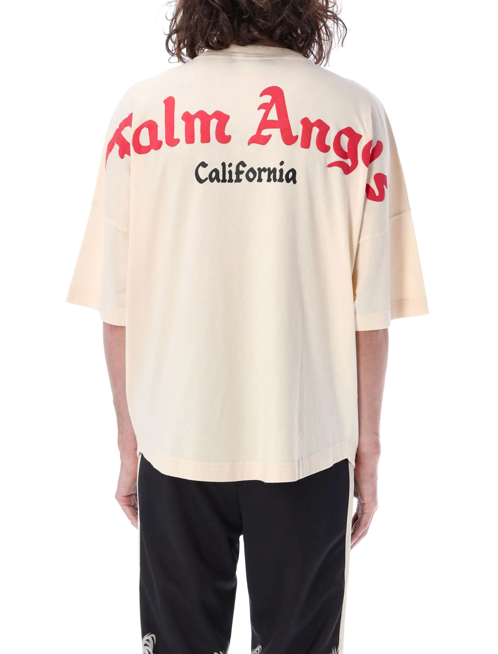 Palm Angels Logo Printed Crewneck T-Shirt