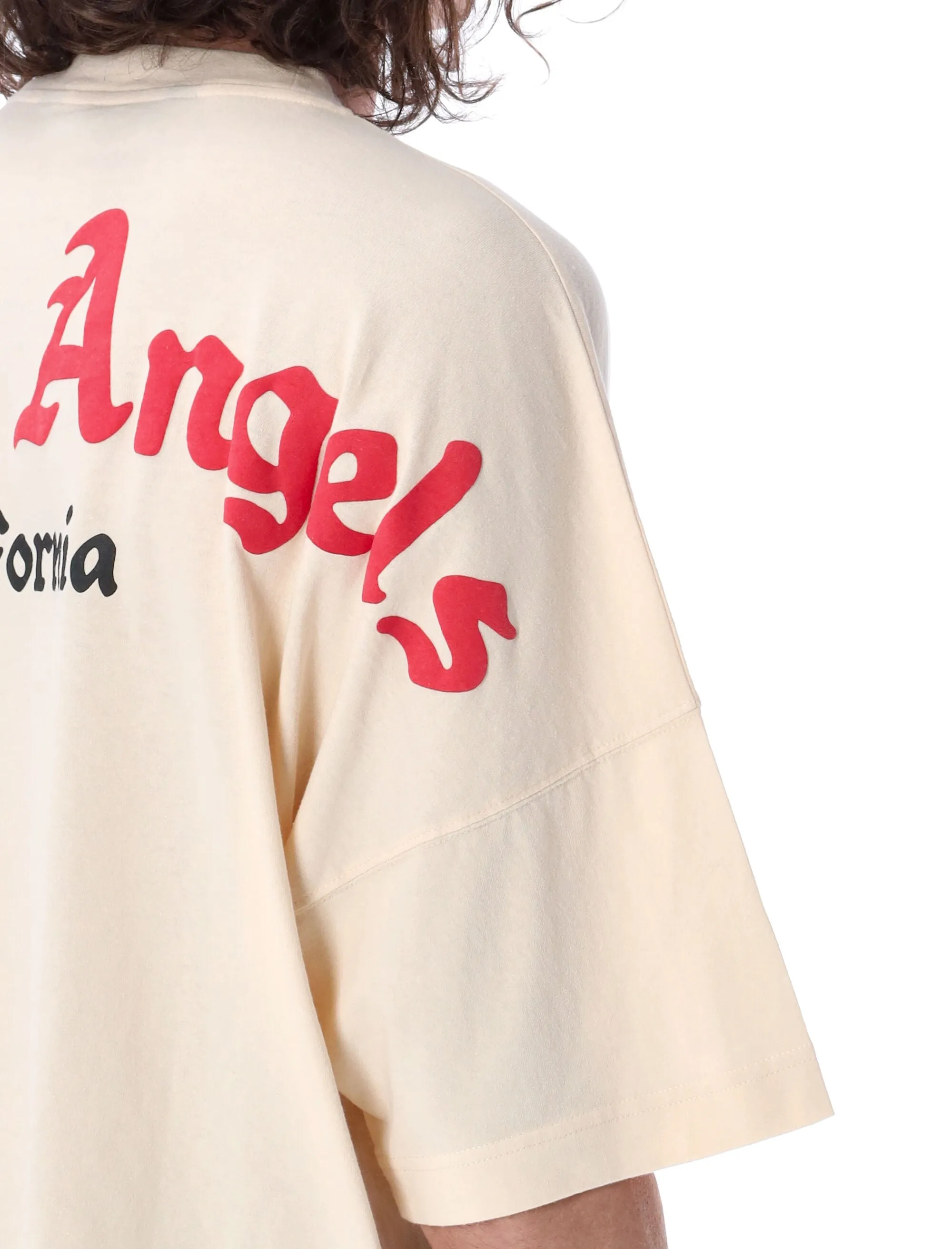 Palm Angels Logo Printed Crewneck T-Shirt