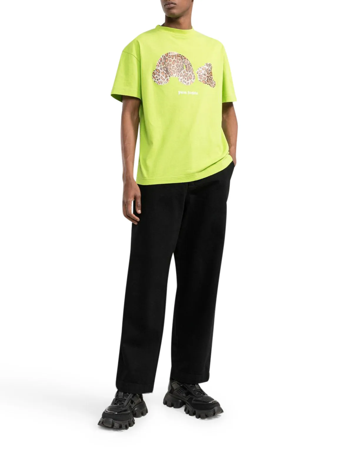 Palm Angels Teddy Bear Printed Crewneck T-Shirt