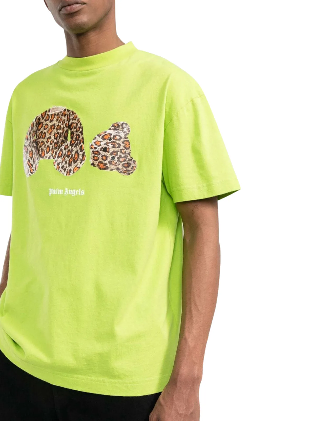 Palm Angels Teddy Bear Printed Crewneck T-Shirt
