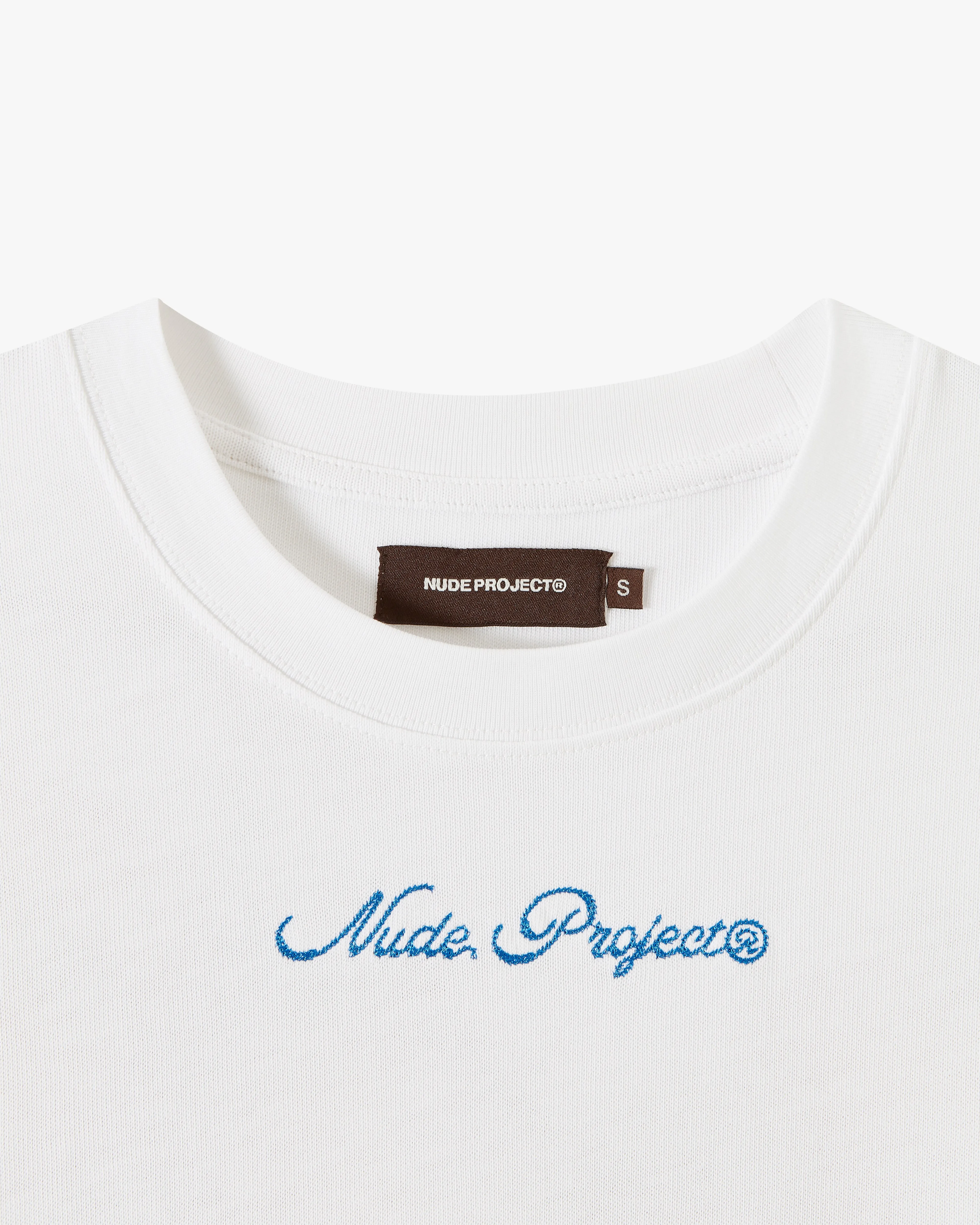Peach Tee White
