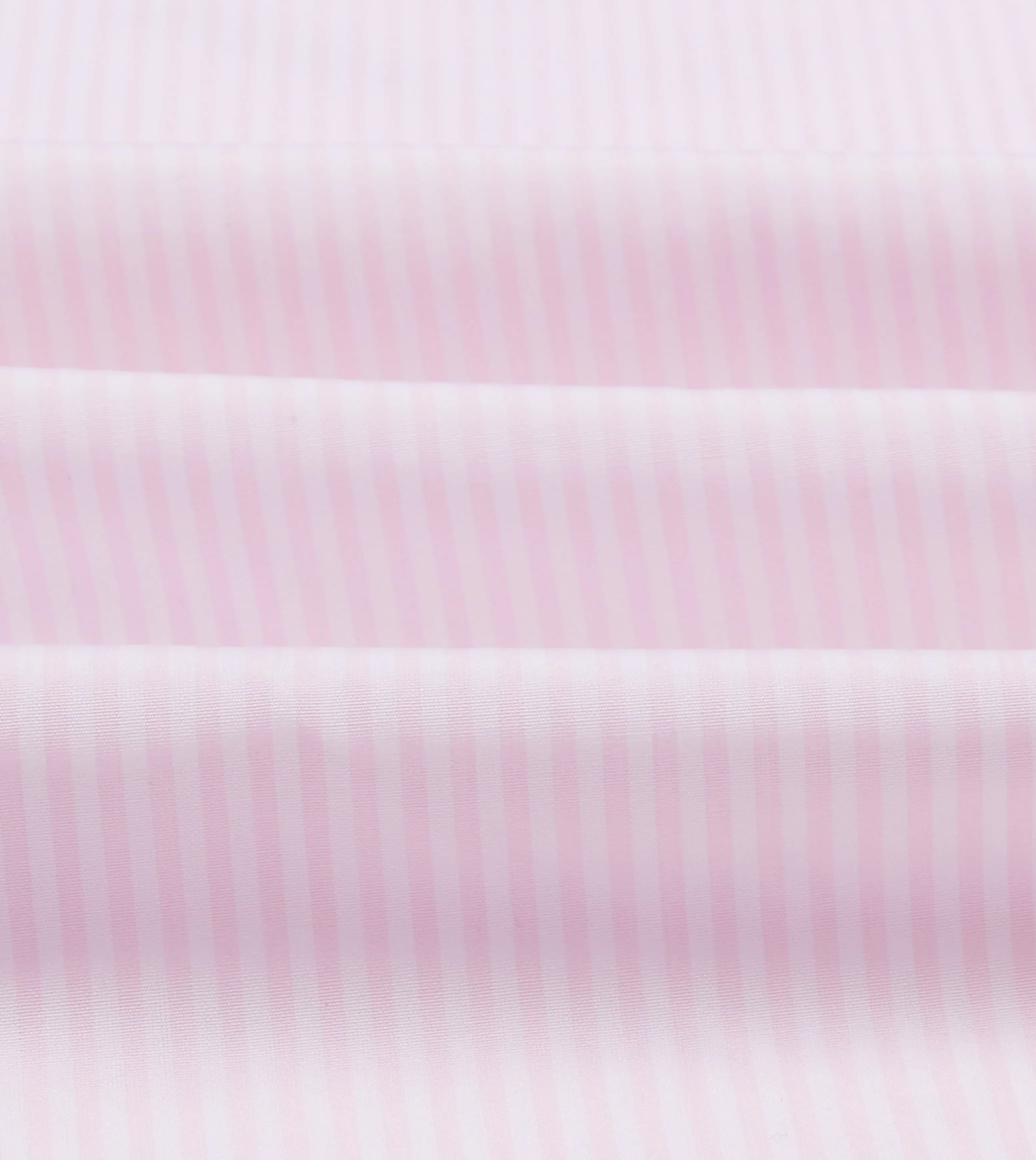 Pink Narrow Stripe Cotton Poplin Button-Down Shirt