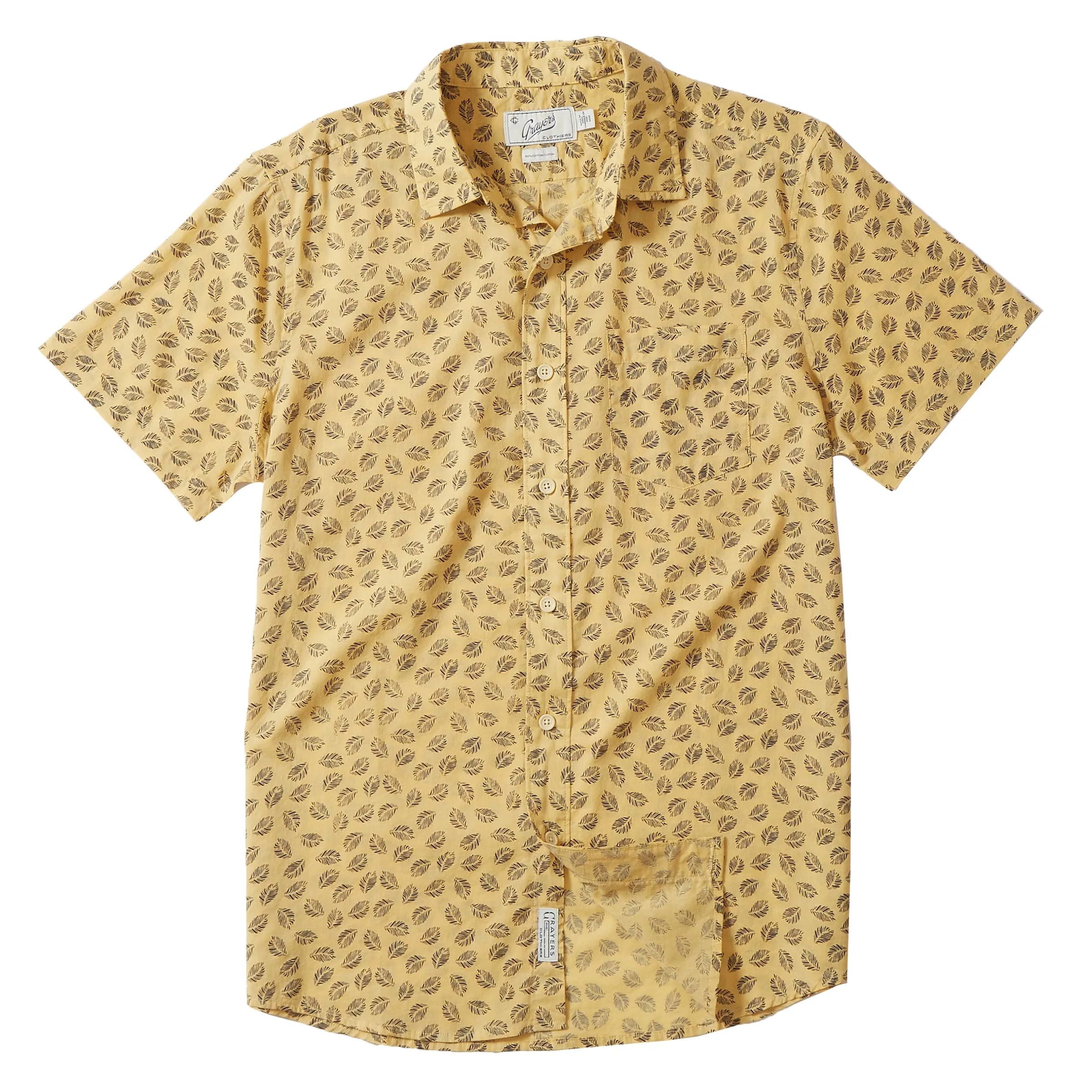 Portofino Featherweight Printed Short Sleeve - Sahara Sun