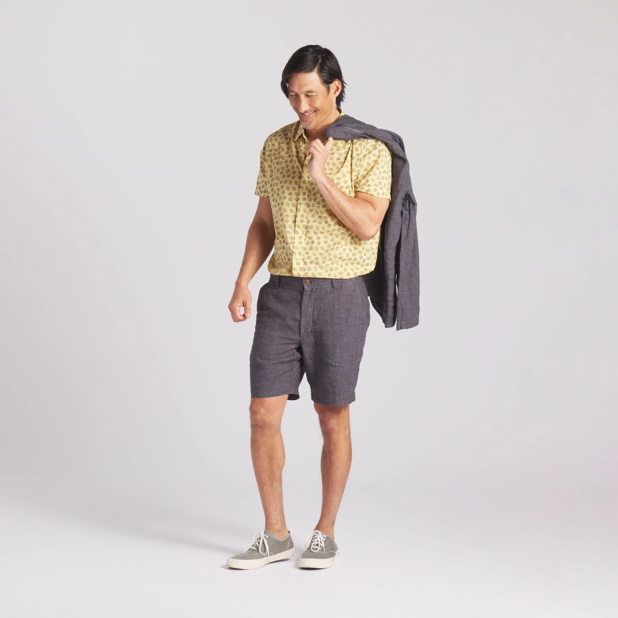 Portofino Featherweight Printed Short Sleeve - Sahara Sun