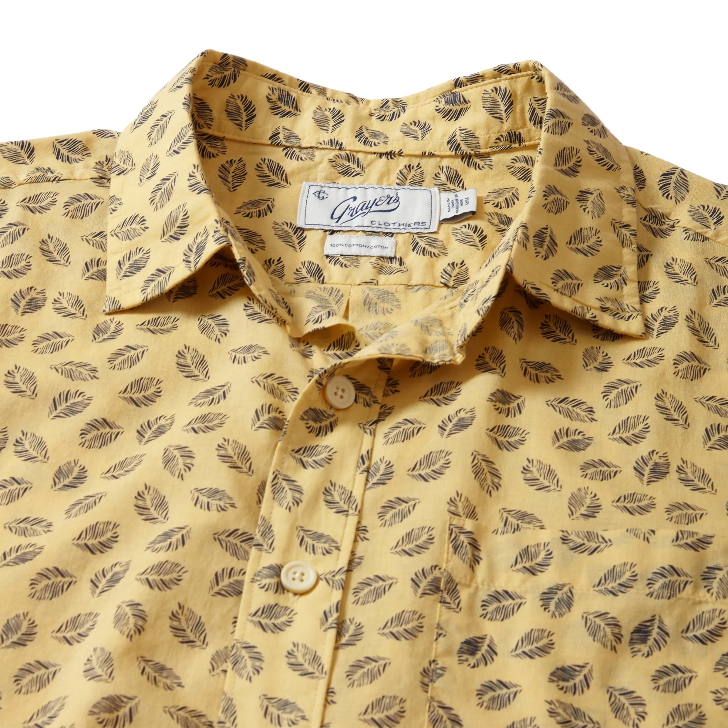 Portofino Featherweight Printed Short Sleeve - Sahara Sun
