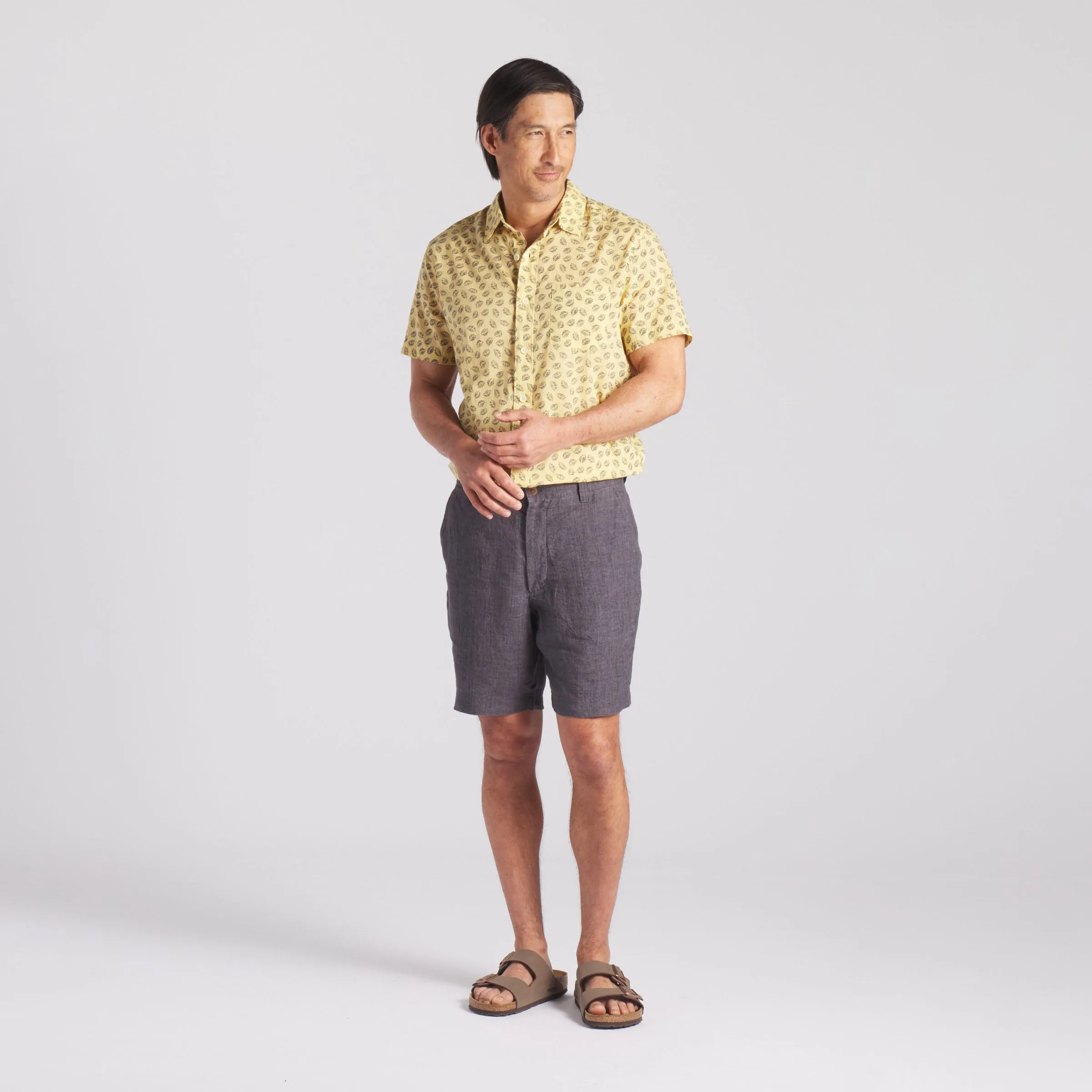 Portofino Featherweight Printed Short Sleeve - Sahara Sun