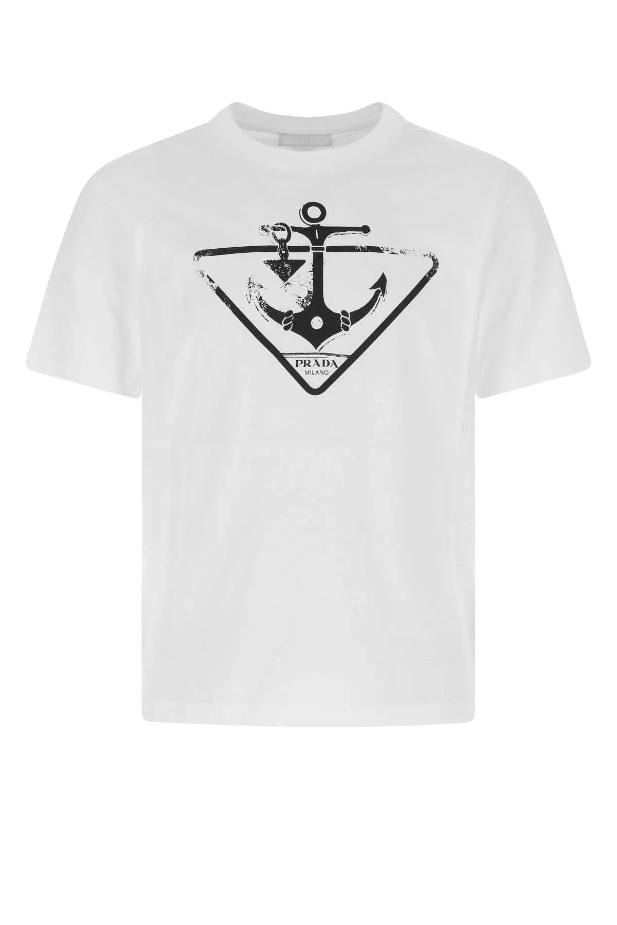 Prada Logo Printed Crewneck T-Shirt