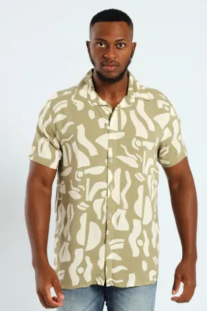 Printed Shirt - Olive