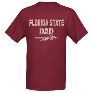 Ragz Adult/Unisex Florida State Dad Short Sleeve T-shirt - Garnet