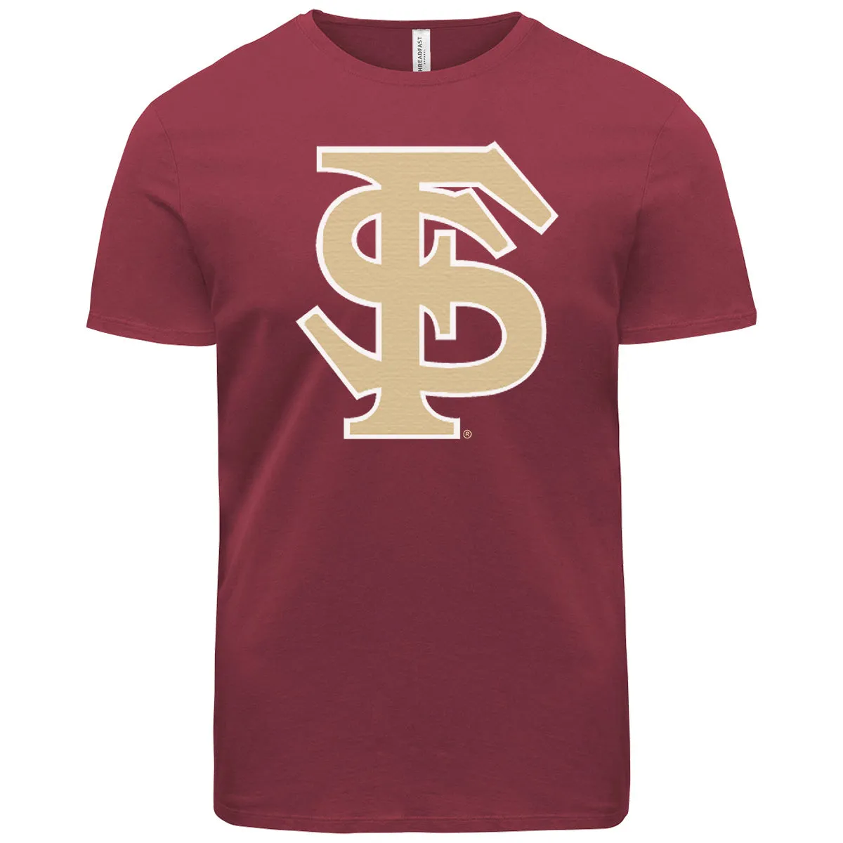 Ragz Adult/Unisex Interlocking FS Short Sleeve T-shirt - Garnet