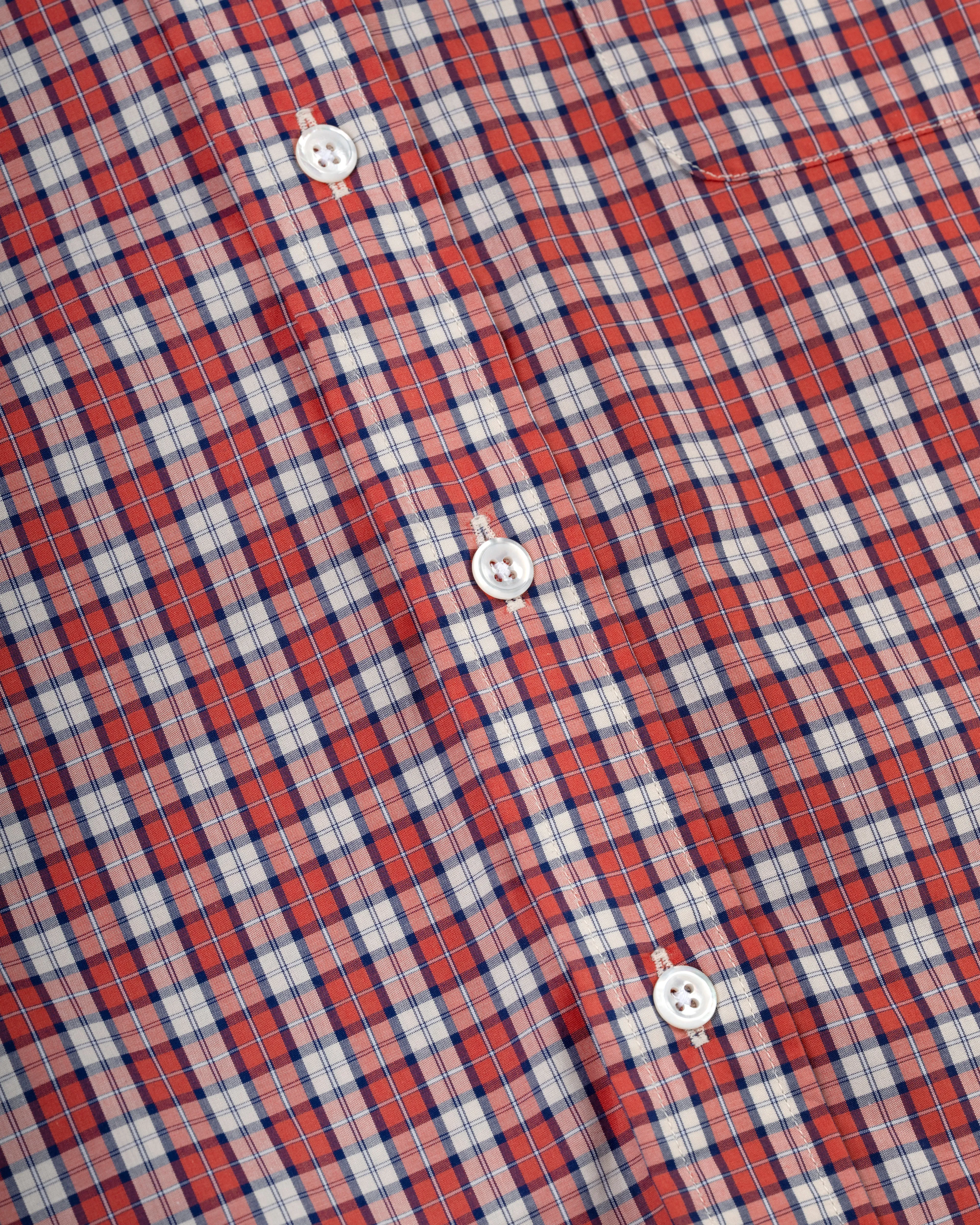 RED/TAN MINI TARTAN SHIRT