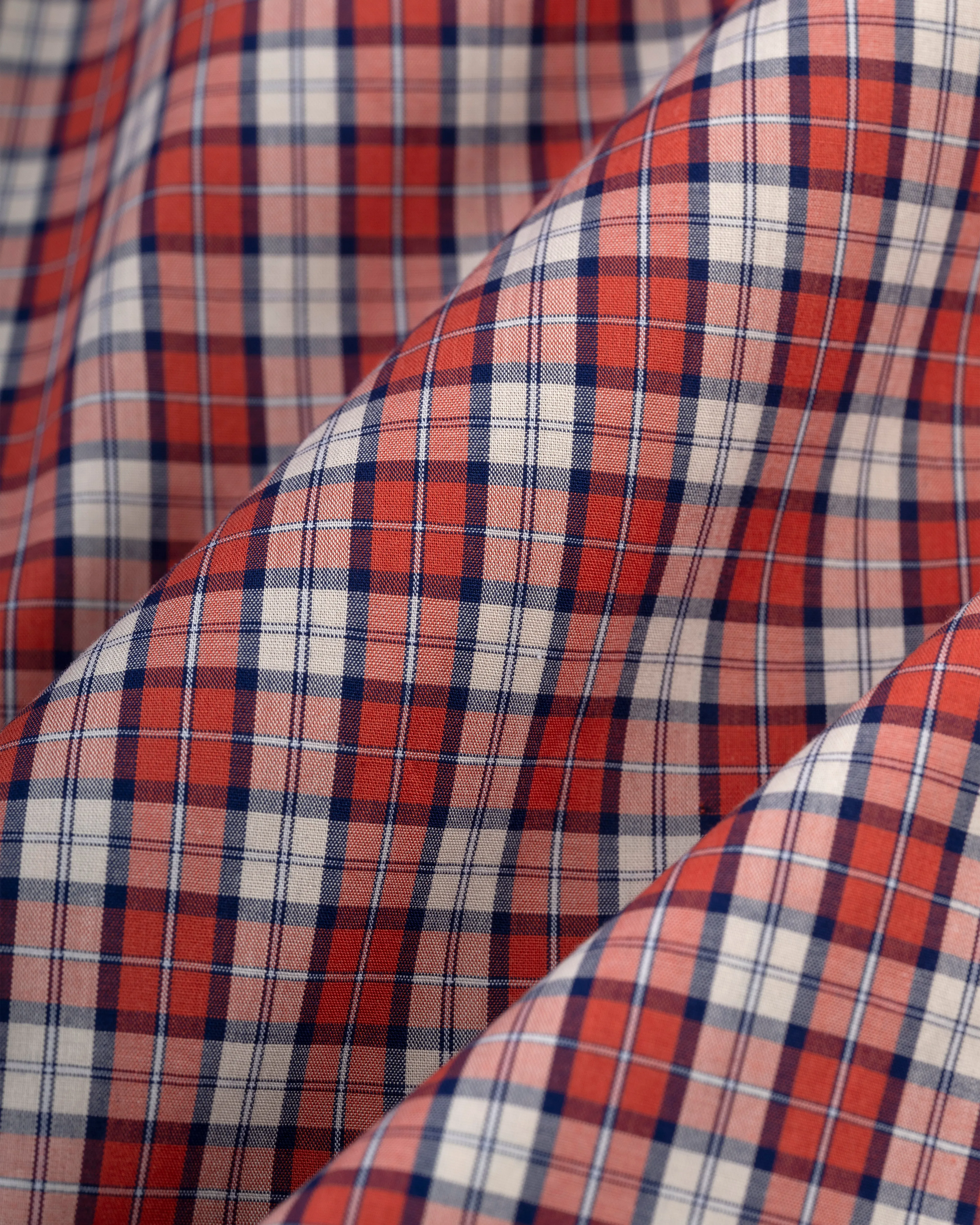 RED/TAN MINI TARTAN SHIRT
