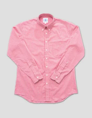 RED/WHITE MINI CHECK SHIRT