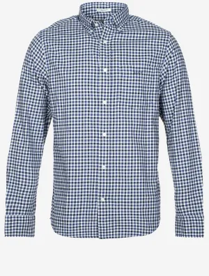 Regular Light Twill Gingham Shirt Sailor Navy