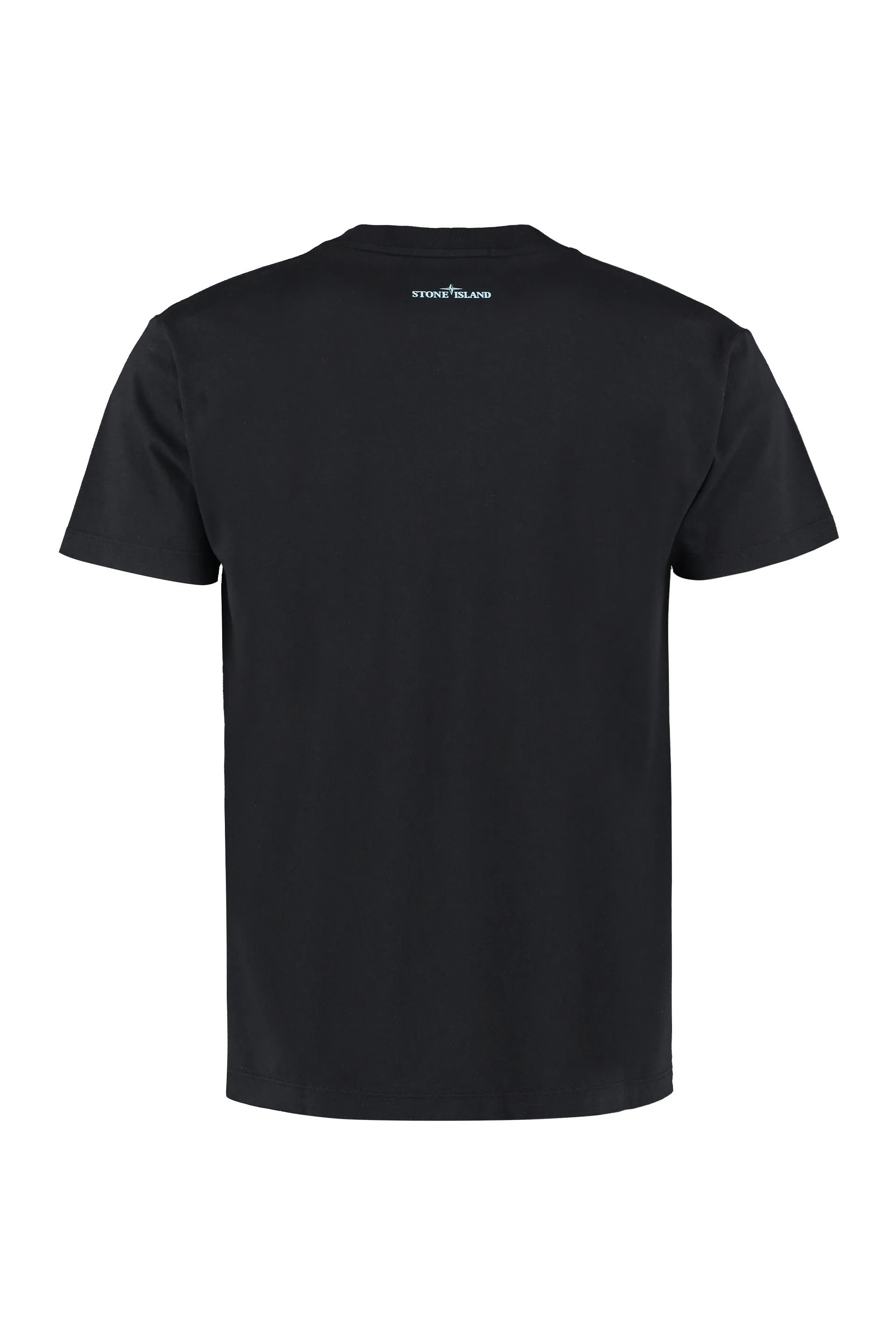 Stone Island Logo Printed Crewneck T-Shirt