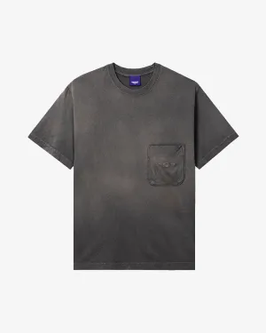 Sun Bleached Pocket Tee Caviar