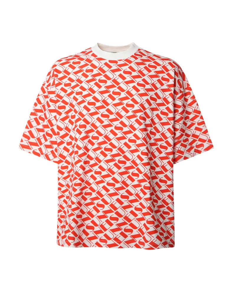 Sunnei All-Over Printed Crewneck T-Shirt