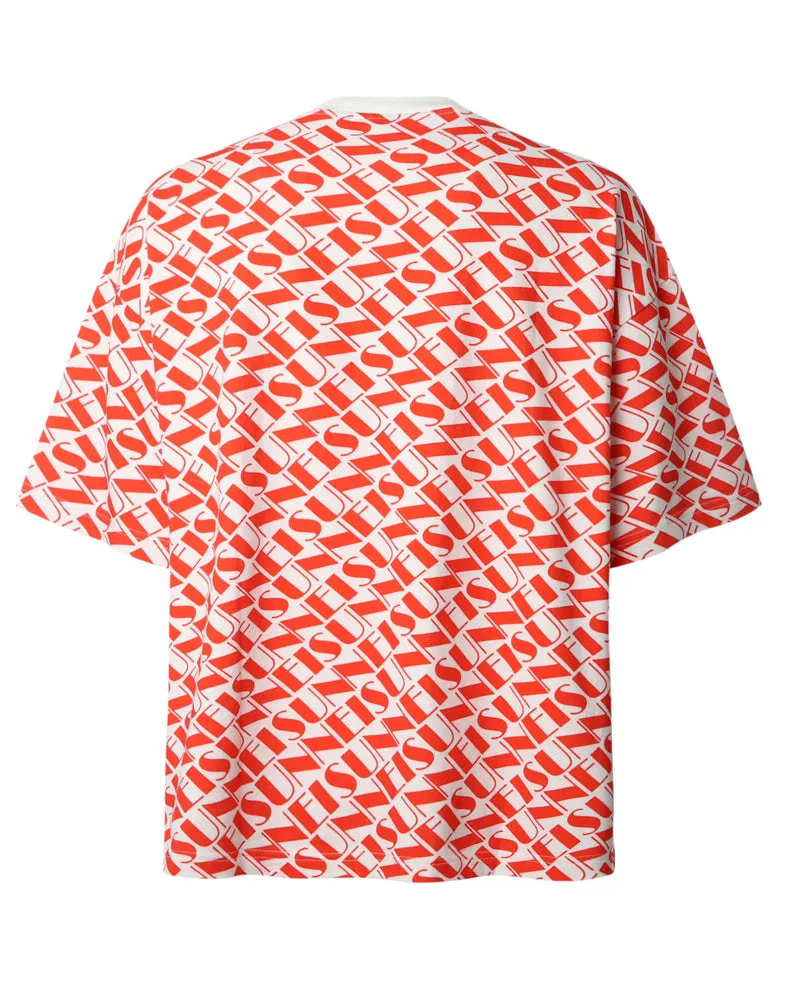 Sunnei All-Over Printed Crewneck T-Shirt