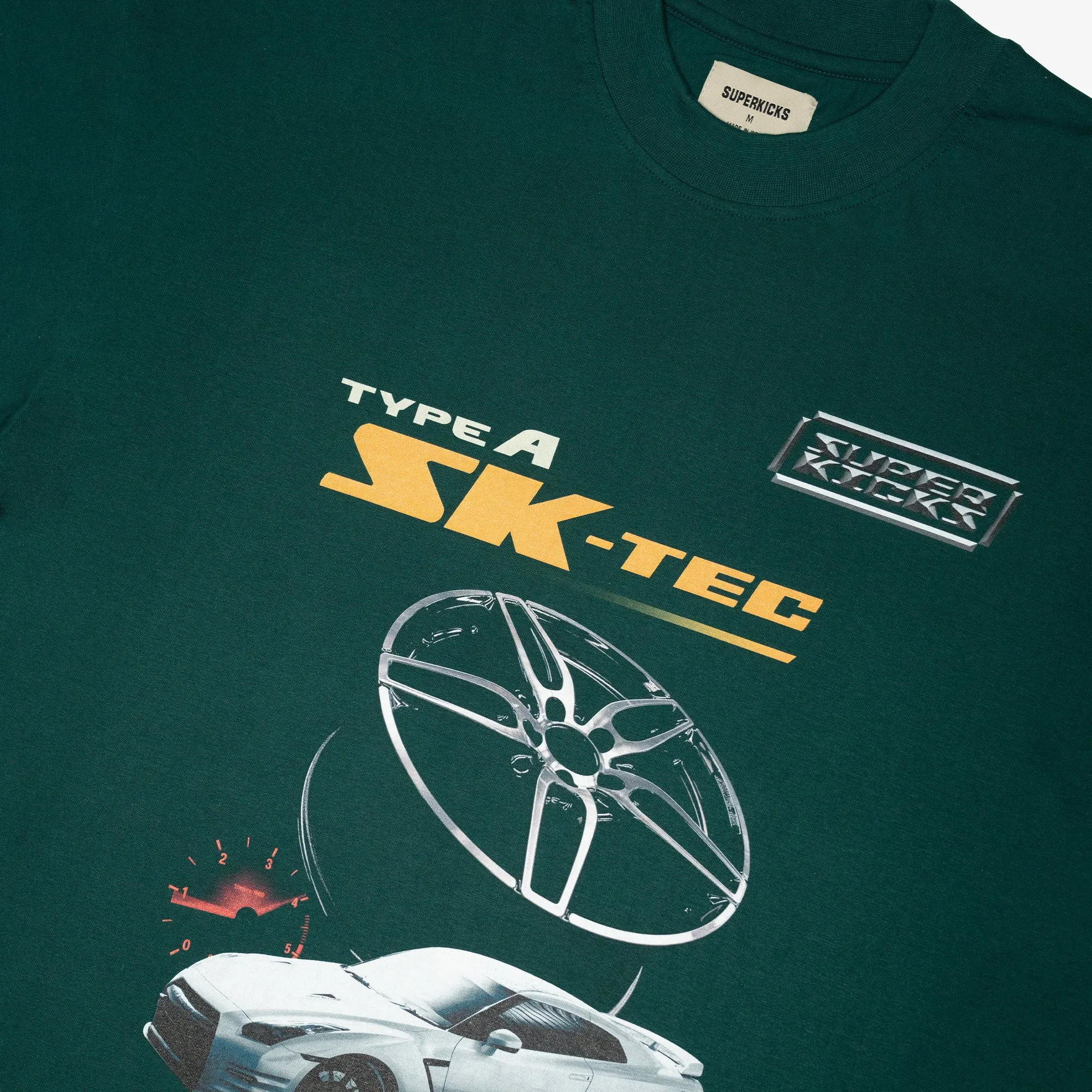 Superkicks | ALLOY WHEELS TEE  { DARK GREEN