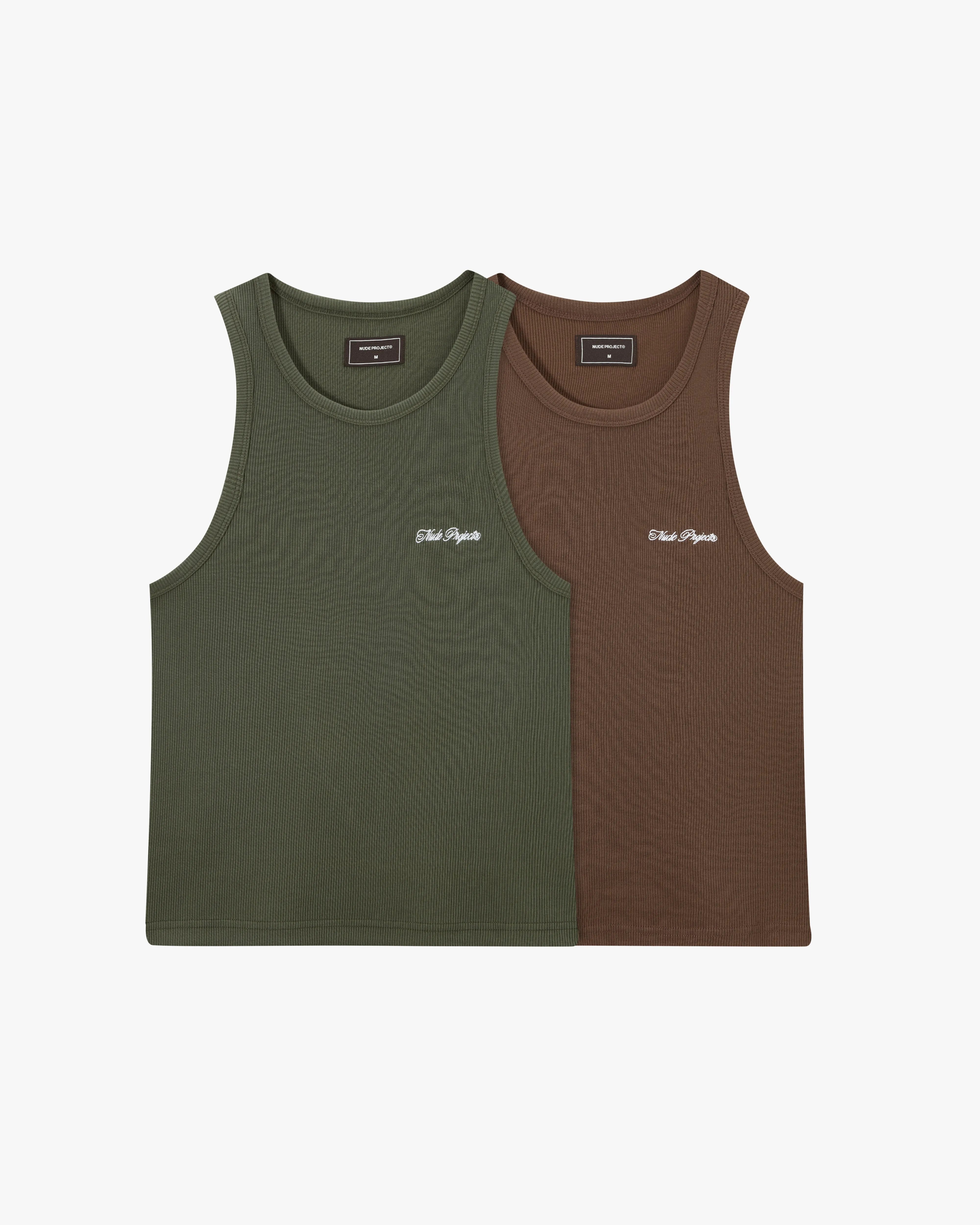 Tank Top Ss24 Green/Brown