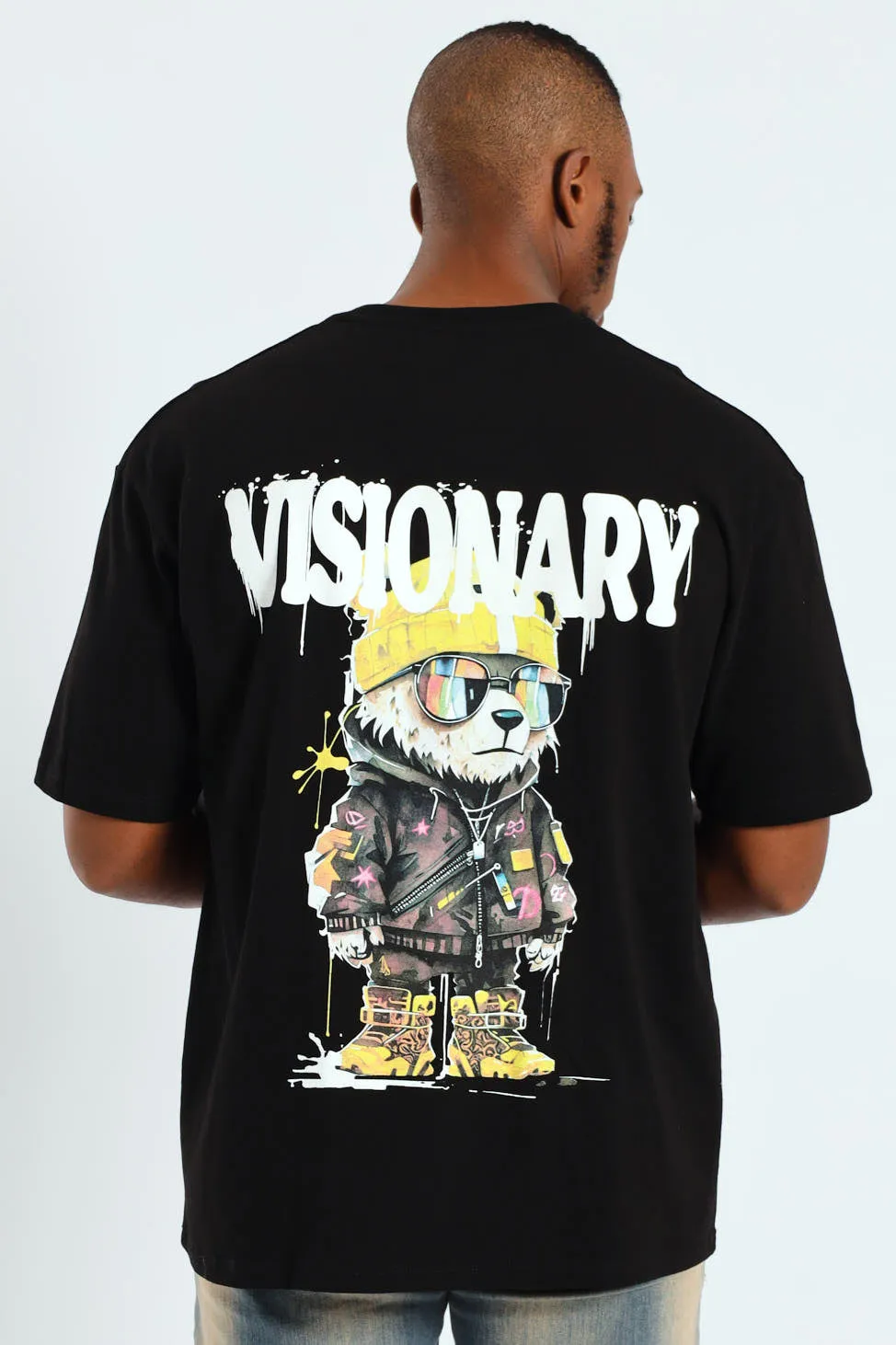 Teddy Oversized Tee - Black