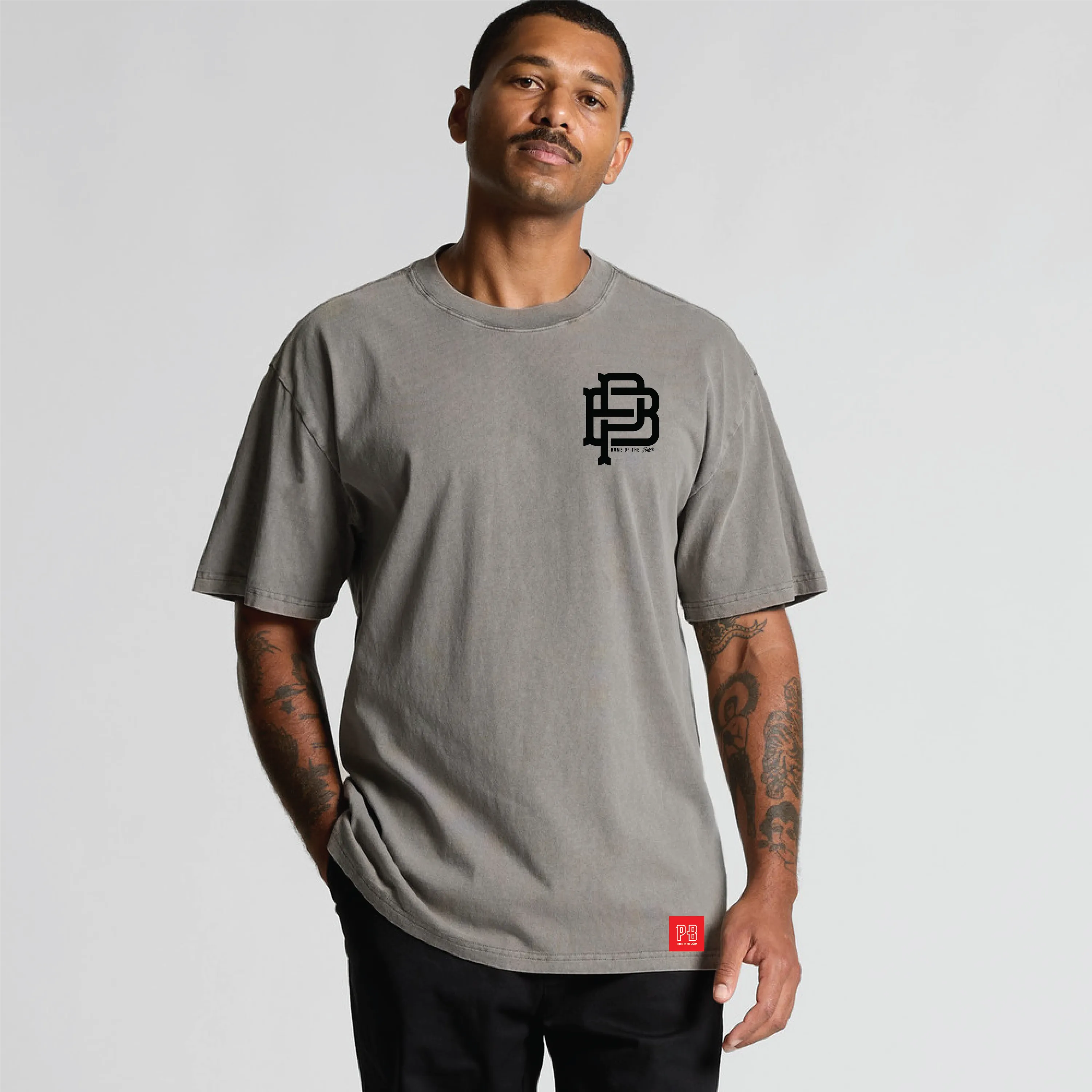 The Legend & the Legacy Tee, Heavy Faded Grey