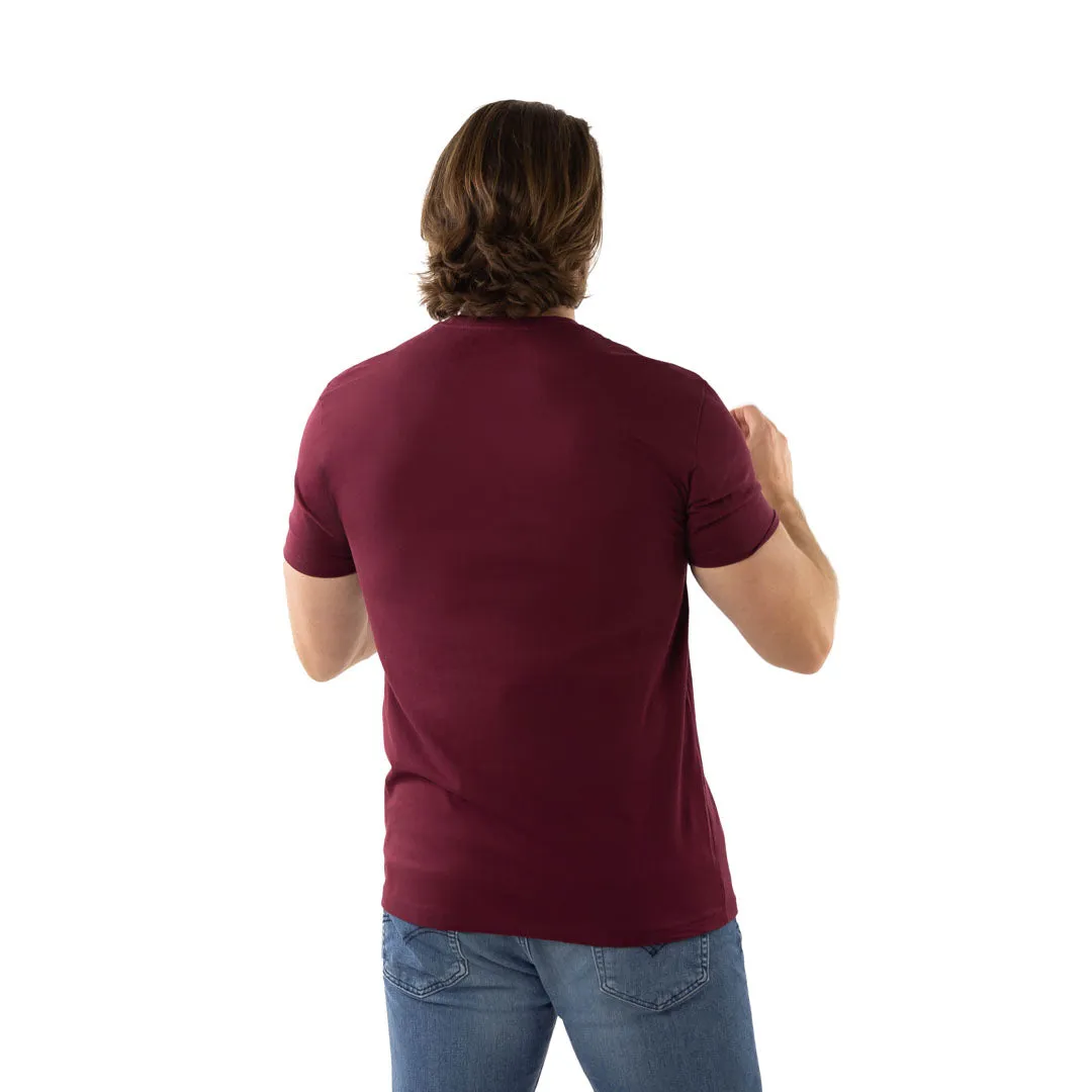 Troll Co. Men's "Dirty Hands Clean Money" Short Sleeve T-Shirt_Maroon