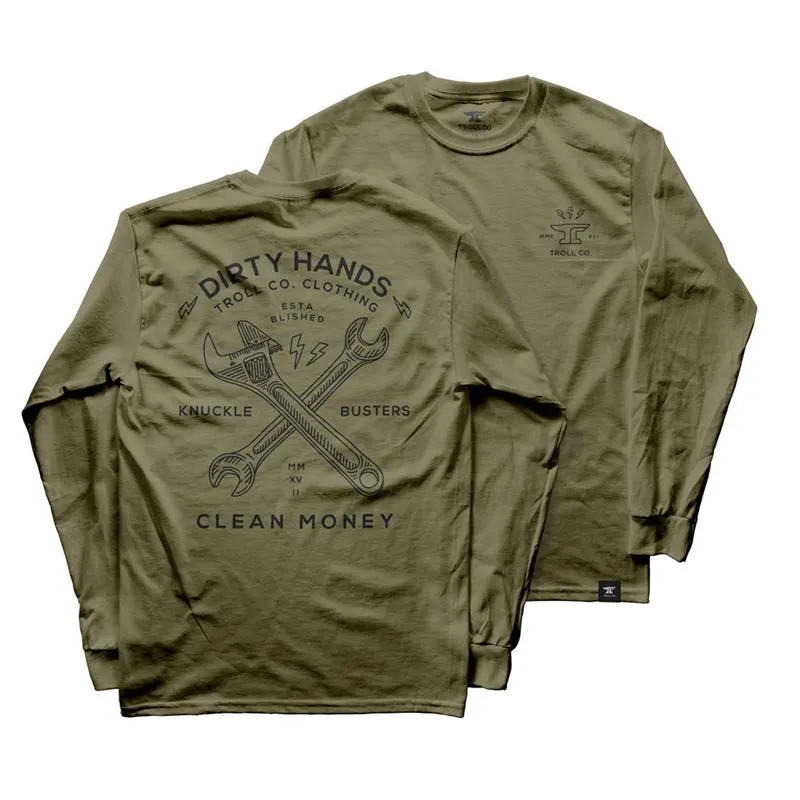 Troll Co. Men's Twisting Wrenches Graphic Long Sleeve T-Shirt