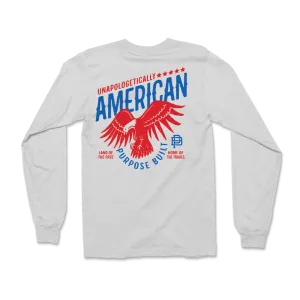 Unapologetically American L/S Tee, White