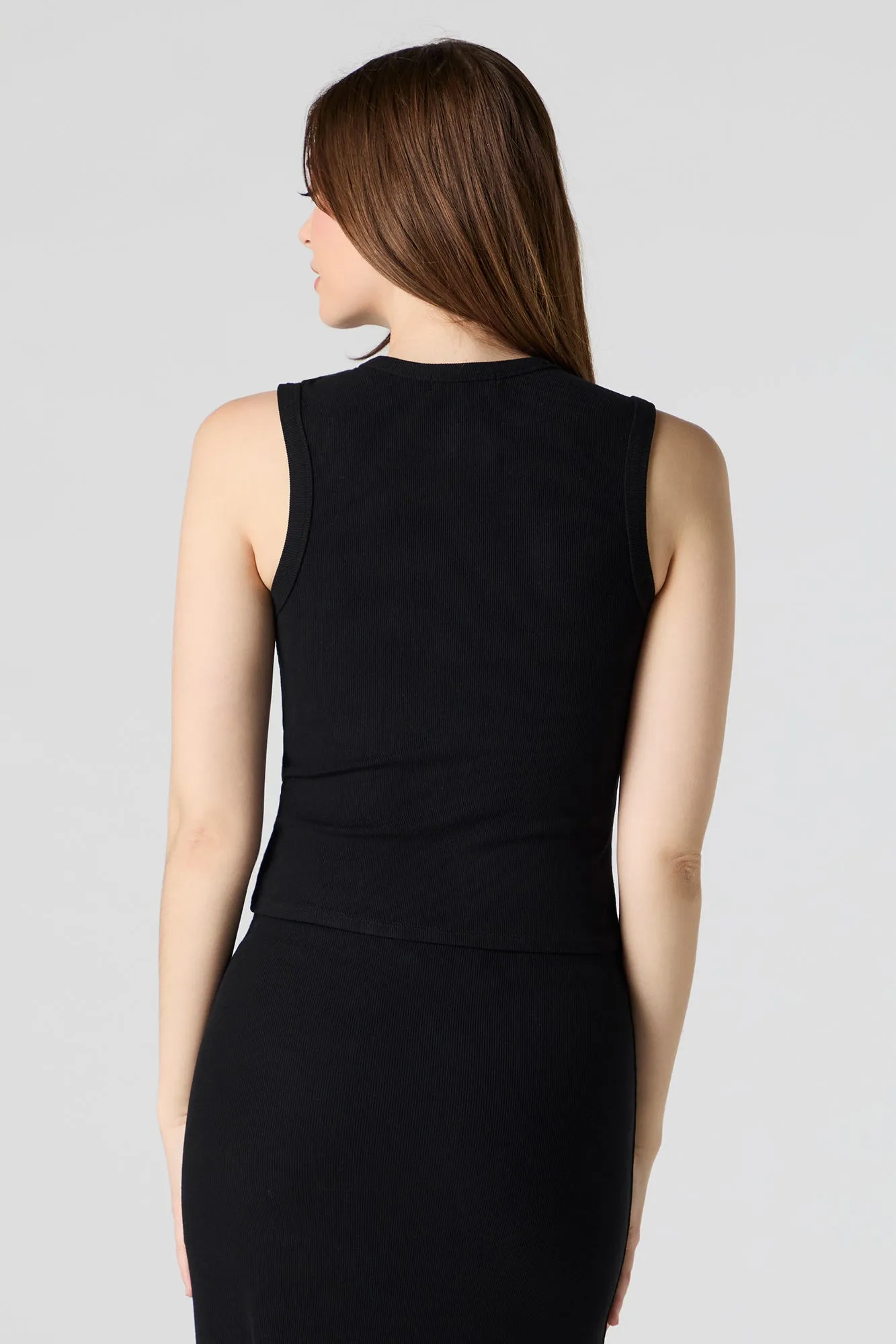 Veste boutonnée côtelée
