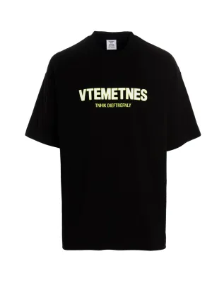 Vetements Logo Printed Crewneck T-Shirt