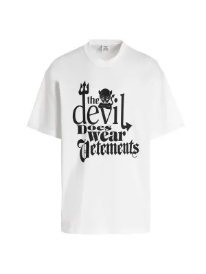 Vetements Slogan Printed Crewneck T-Shirt