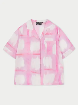 WATERCOLOUR EMBLEM SHIRT - PINK