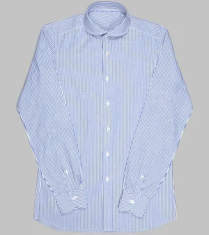 Winston Collar Striped Shirt Blue